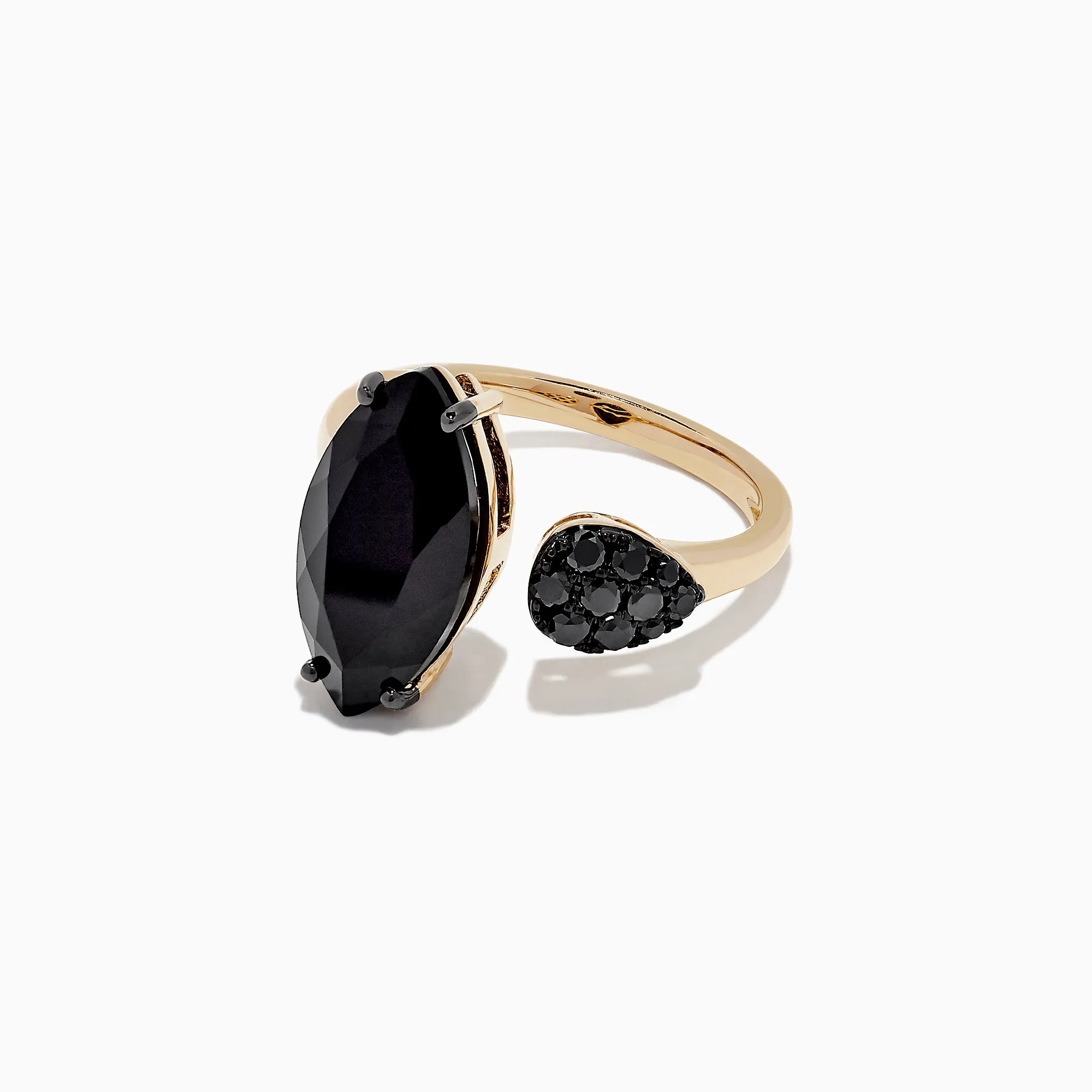 Eclipse 14K Yellow Gold Onyx and Diamond Ring, 4.78 TCW sold by Effy product image thumbnail 2