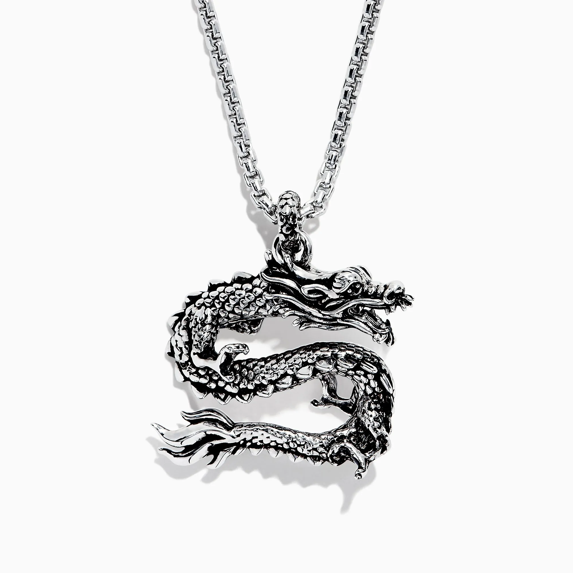 Men's Sterling Silver Dragon Pendant sold by Effy