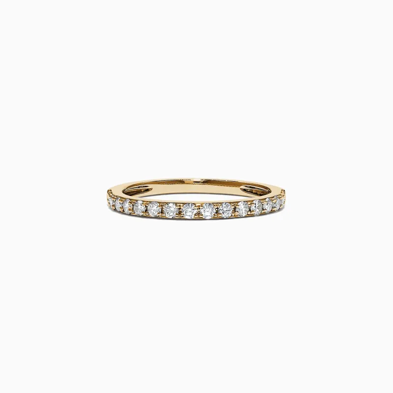 D'Oro 14K Yellow Gold Diamond Band, 0.34 TCW sold by Effy