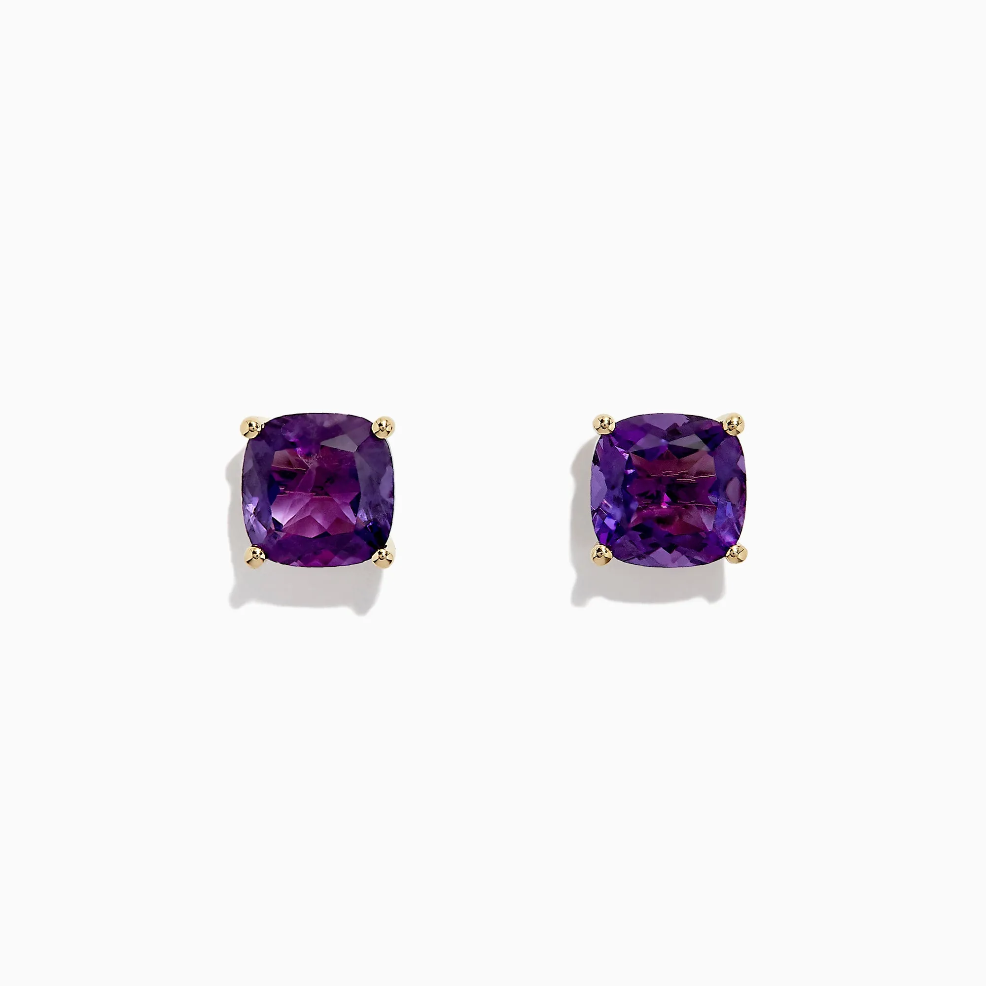14K Yellow Gold Amethyst Stud Earrings, 4.25 TCW sold by Effy