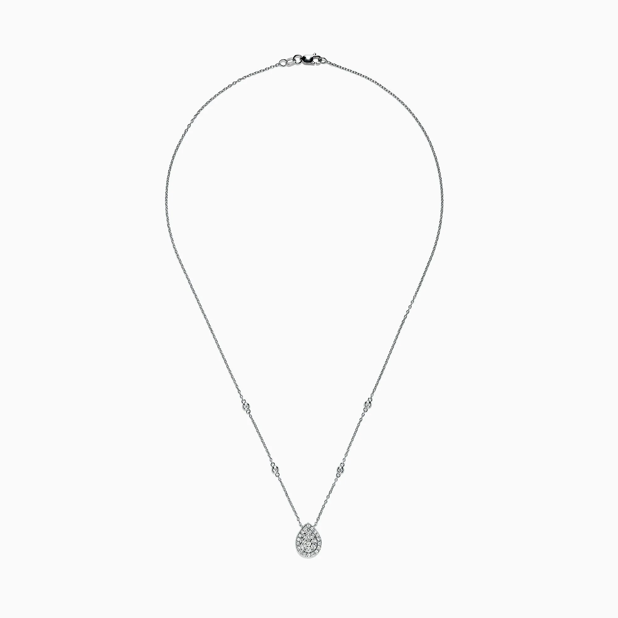 Pave Classica 14K White Gold Diamond Necklace, 0.41 TCW sold by Effy product image thumbnail 2