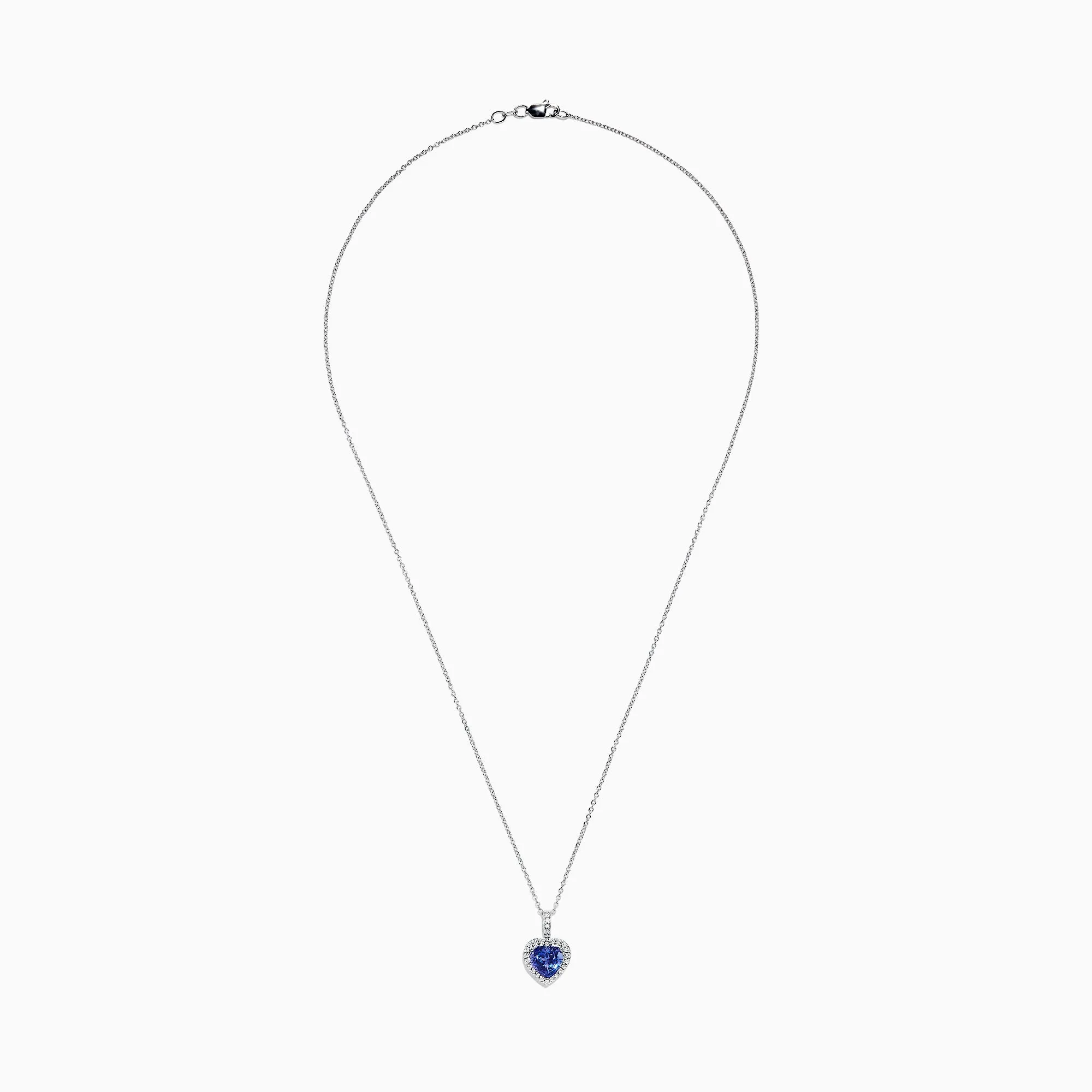 Nahla Siri 14K White Gold Tanzanite and Diamond Heart Pendant, 2.32 TCW sold by Effy product image thumbnail 3