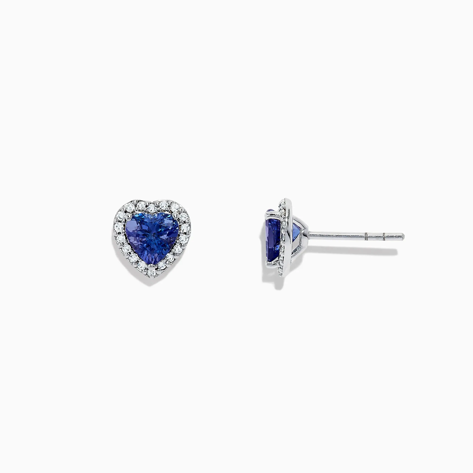Nahla Siri 14K White Gold Tanzanite and Diamond Heart Earrings, 1.51 TCW sold by Effy product image thumbnail 3