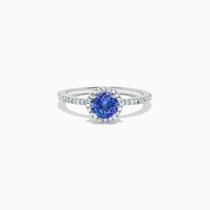 Nahla Siri 14K White Gold Tanzanite and Diamond Ring, 1.08 TCW sold by Effy