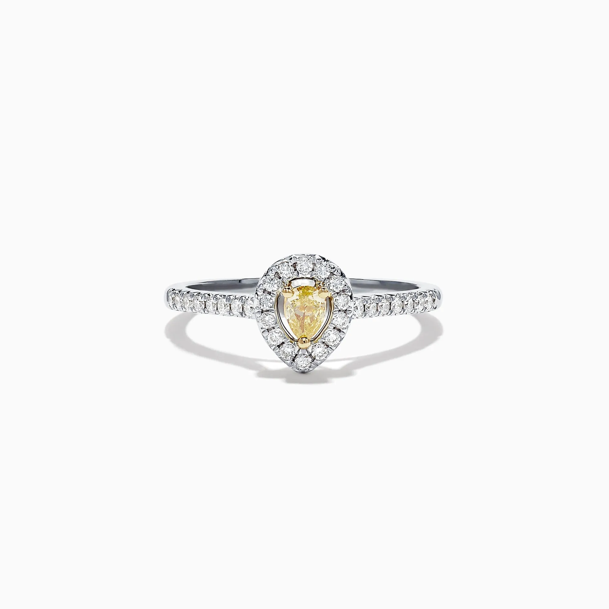 Canare 18K Two Tone Gold Yellow and White Diamond Ring, 0.36 TCW sold by Effy