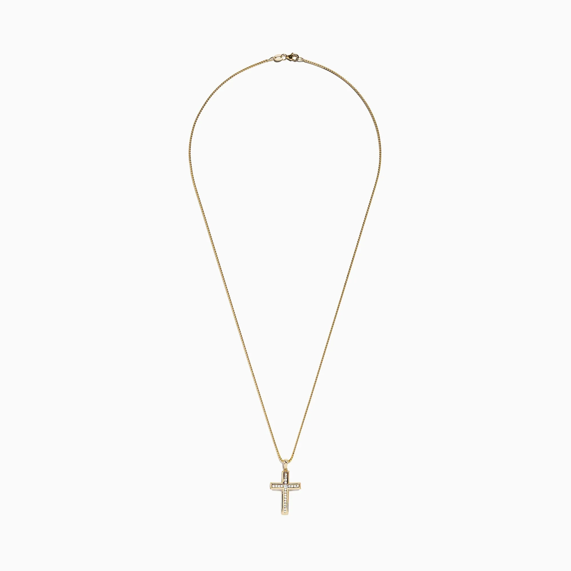 D'Oro 14K Yellow Gold Diamond Cross Pendant, 0.25 TCW sold by Effy product image thumbnail 2
