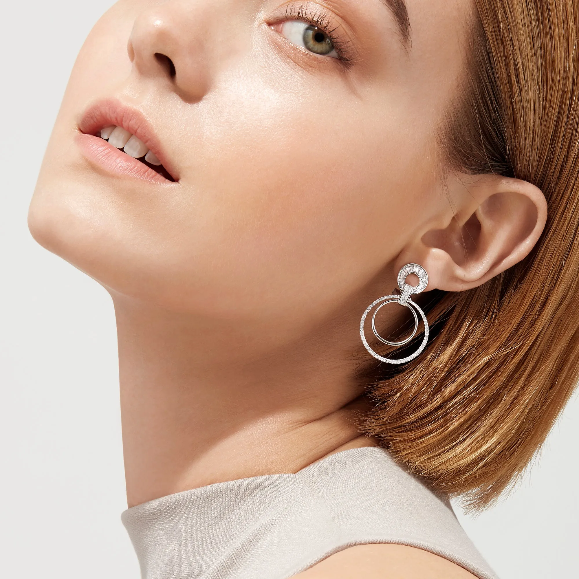 Classique 14K White Gold Diamond Drop Earrings, 1.12 TCW sold by Effy product image thumbnail 2