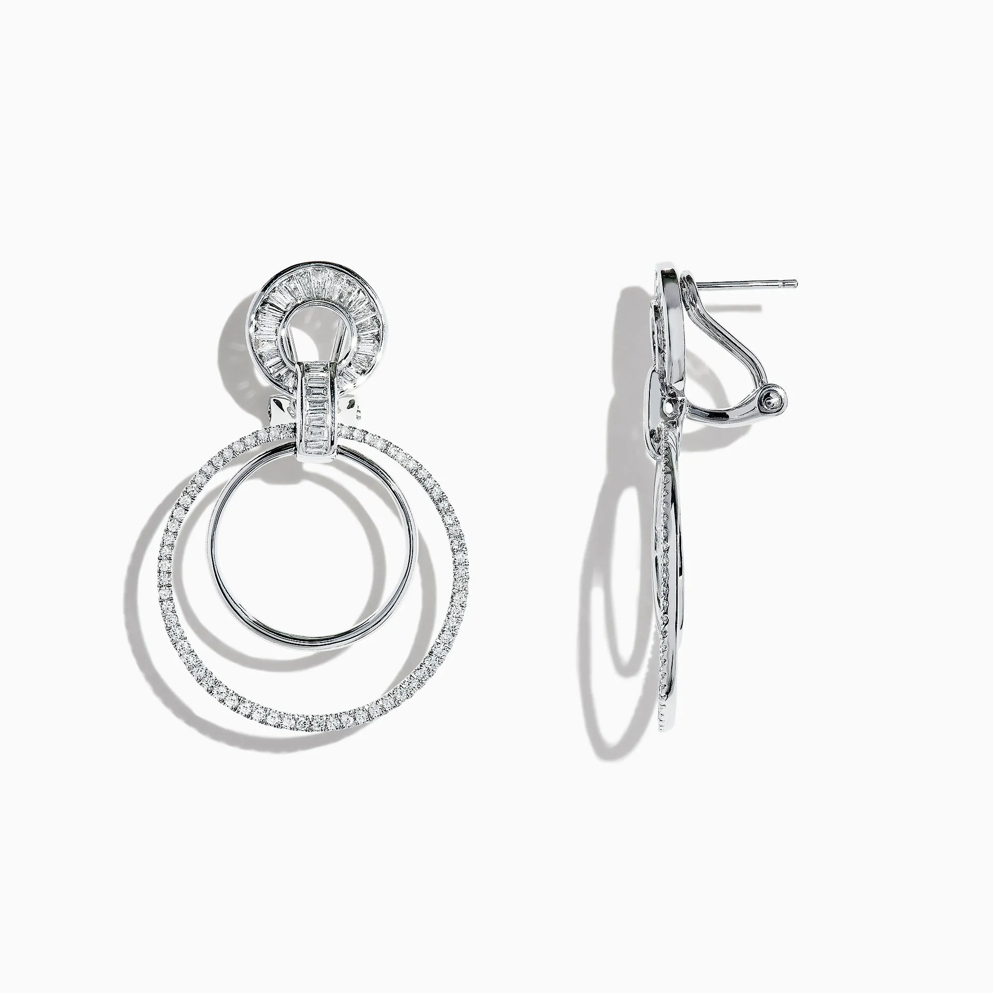Classique 14K White Gold Diamond Drop Earrings, 1.12 TCW sold by Effy product image thumbnail 3