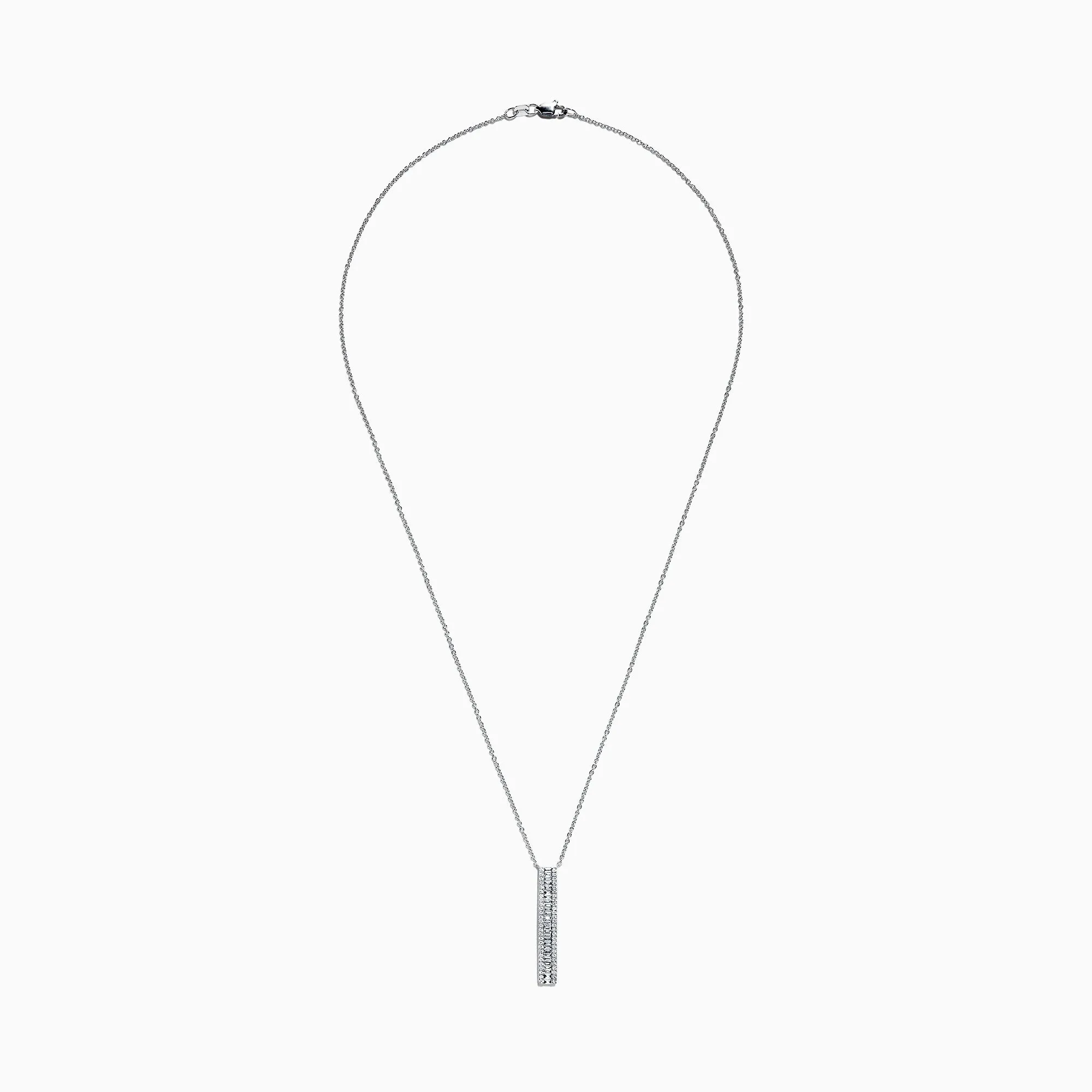 Classique 14K White Gold Diamond Vertical Necklace, 0.61 TCW sold by Effy product image thumbnail 2