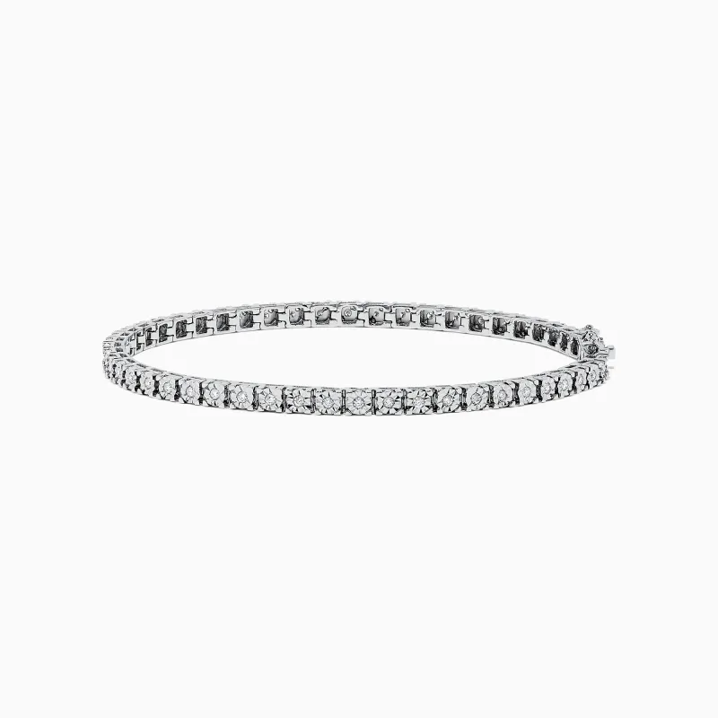 Pave Classica 14K White Gold Diamond Tennis Bracelet, 0.51 TCW sold by Effy