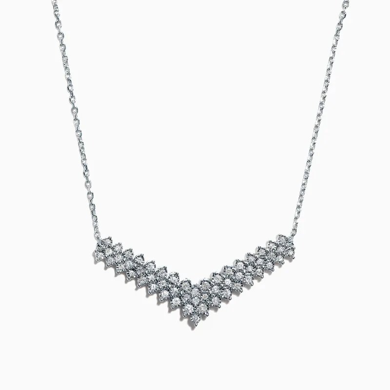 925 Sterling Silver Diamond Necklace, 0.47 TCW sold by Effy