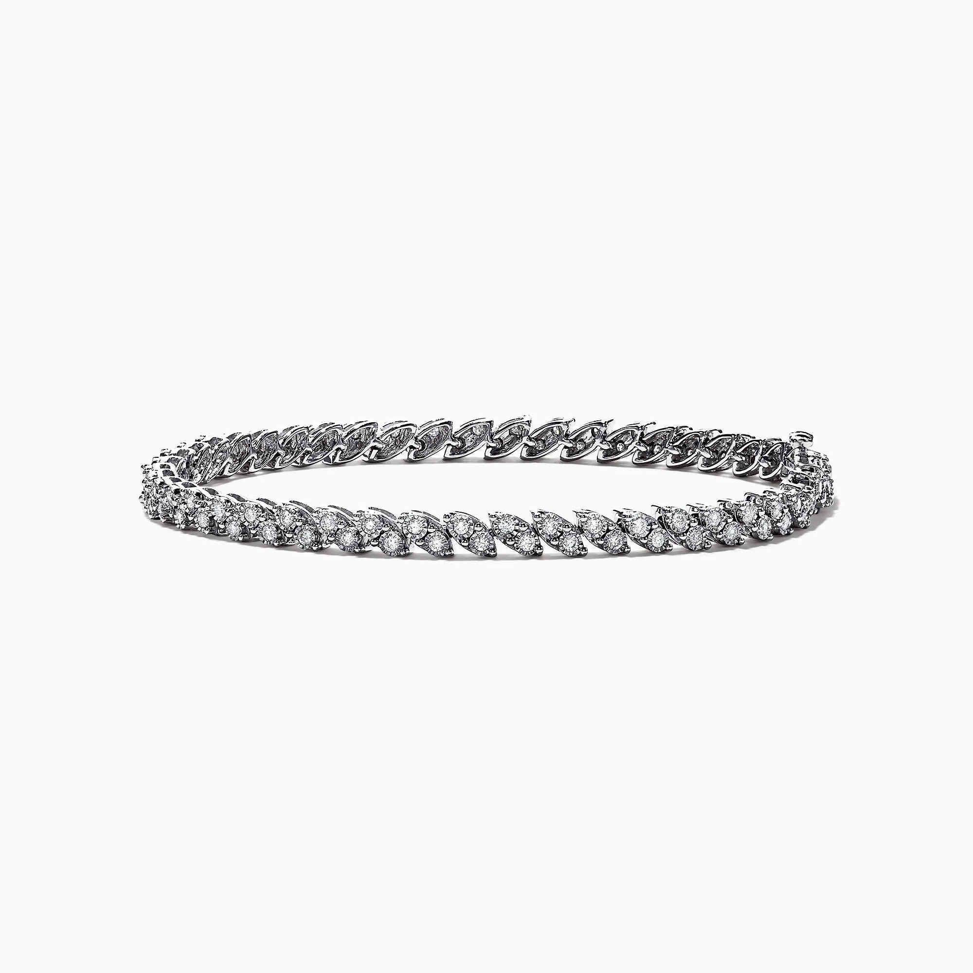 Pave Classica 14K White Gold Diamond Tennis Bracelet, 1.03 TCW sold by Effy