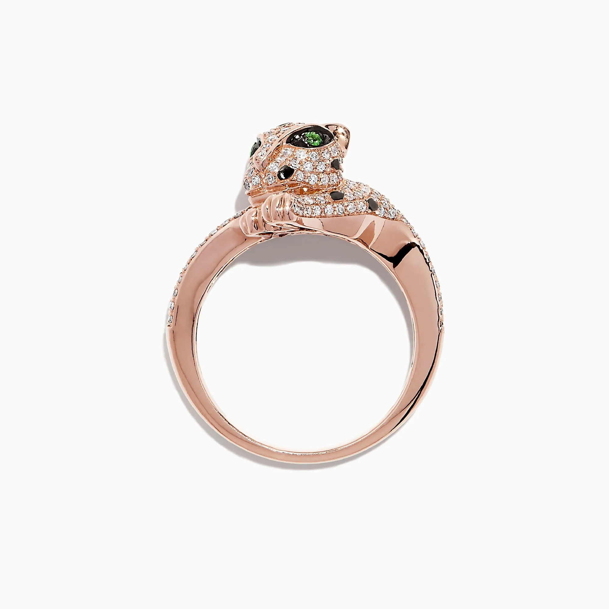 Signature 14K Rose Gold Diamond and Tsavorite Ring, 0.72 TCW sold by Effy product image thumbnail 3