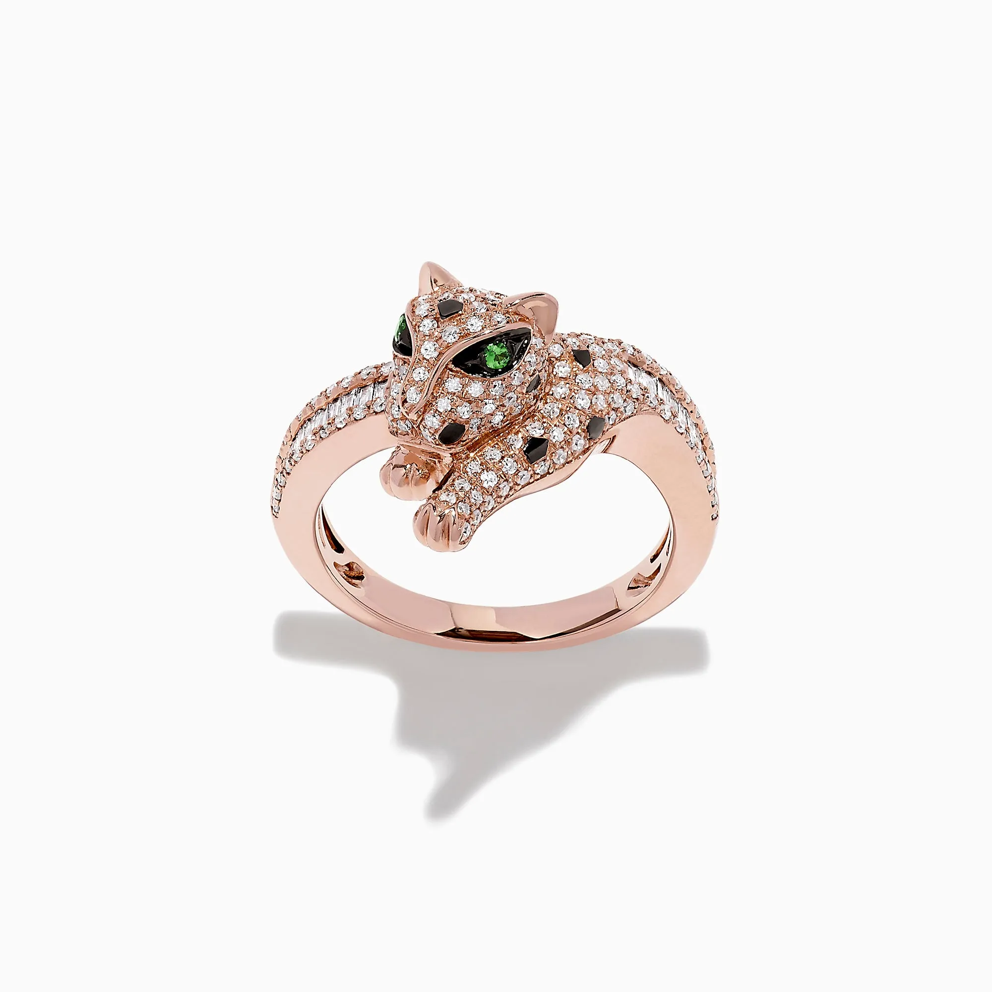Signature 14K Rose Gold Diamond and Tsavorite Ring, 0.72 TCW sold by Effy product image thumbnail 2