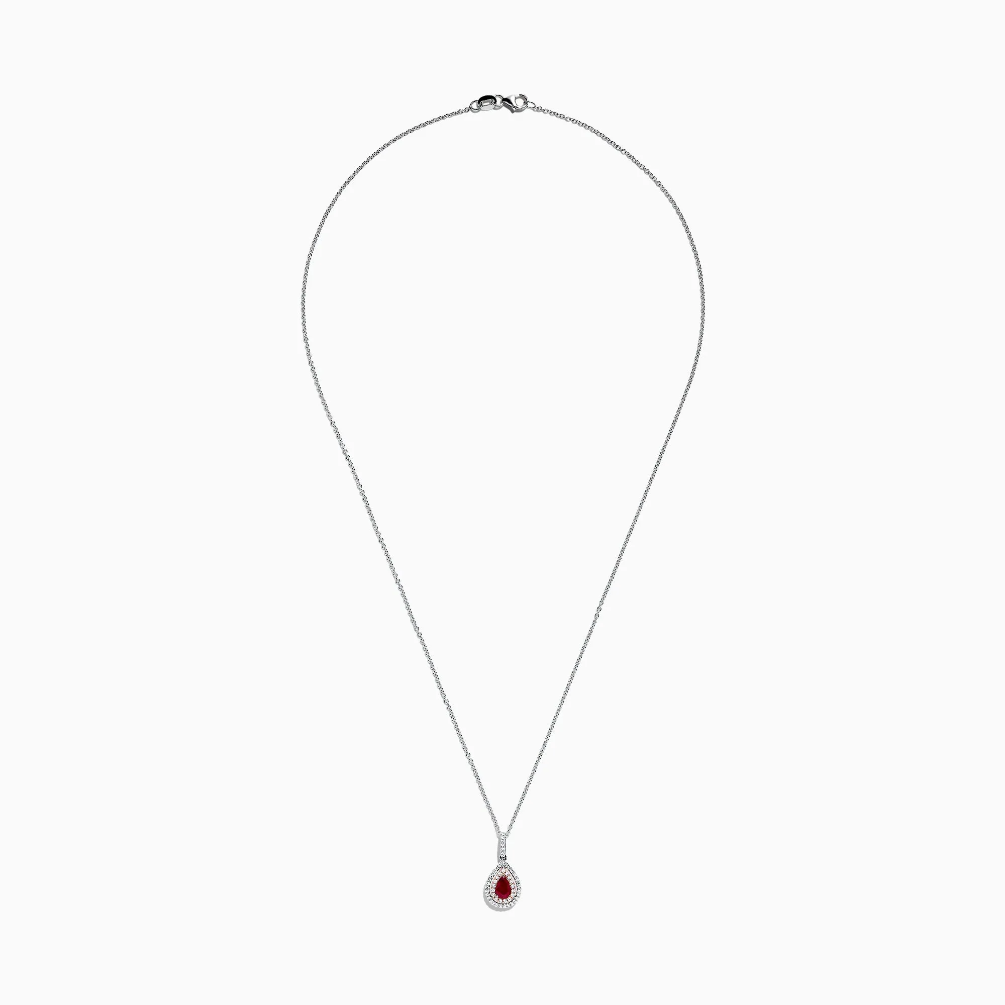 Ruby Royale 14K Two Tone Gold Pear Shaped Ruby Pendant, 0.68 TCW sold by Effy product image thumbnail 2