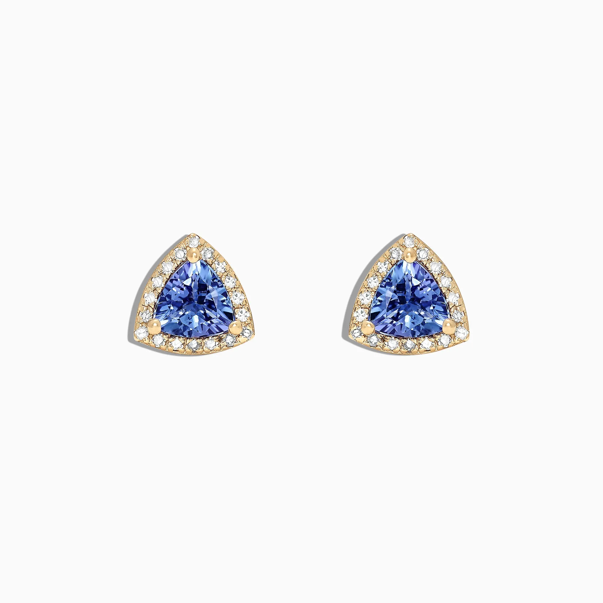 Nahla Siri 14K Yellow Gold Tanzanite and Diamond Stud Earrings, 1.19 TCW sold by Effy