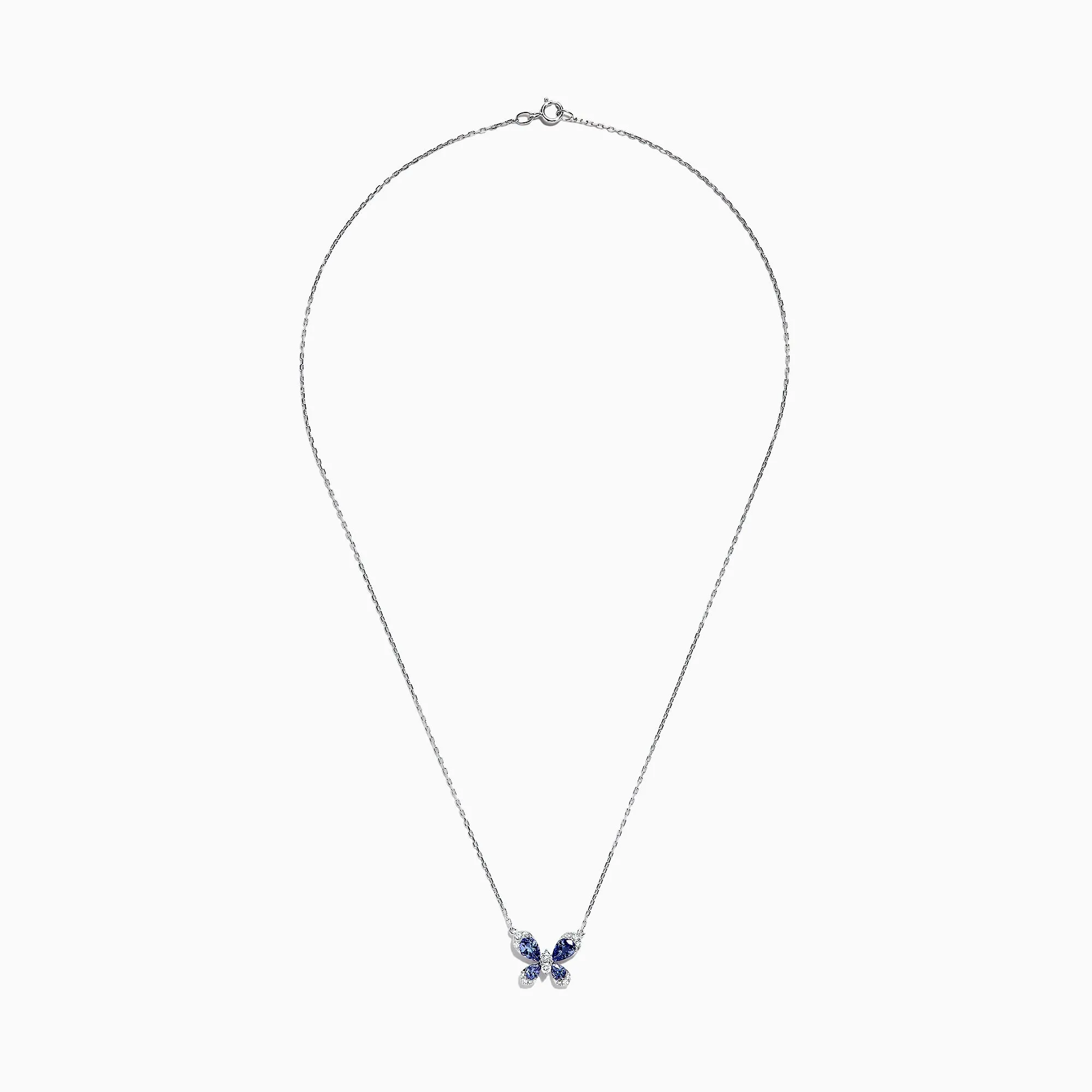 Nahla Siri 14K White Gold Tanzanite and Diamond Butterfly Necklace, 1.24 TCW sold by Effy product image thumbnail 2