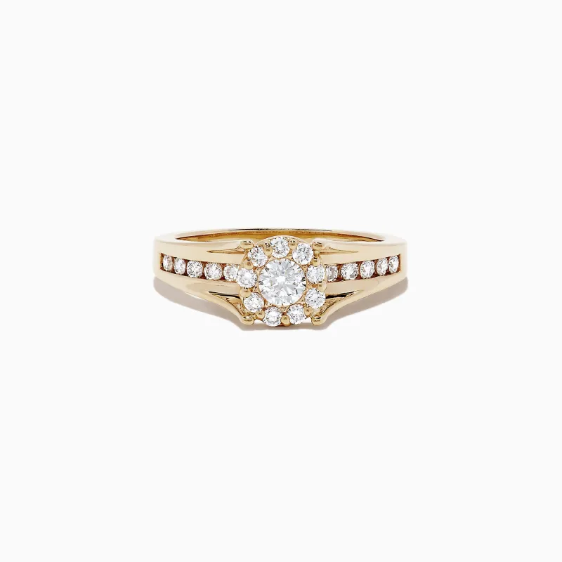 Bouquet 14K Yellow Gold Diamond Cluster Ring, 0.68 TCW sold by Effy