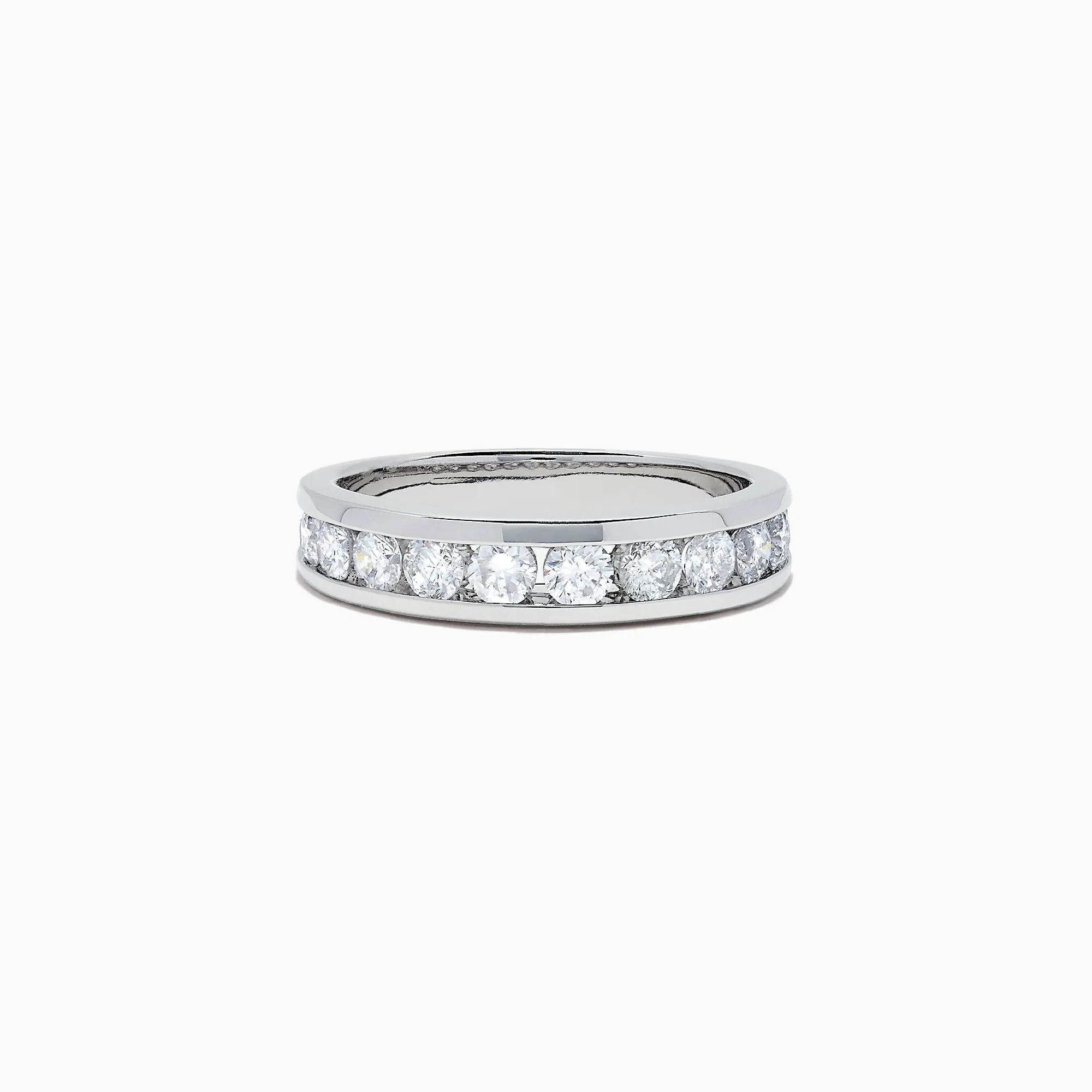 Bridal 14K White Gold Channel Set Diamond Band, 0.98 TCW sold by Effy