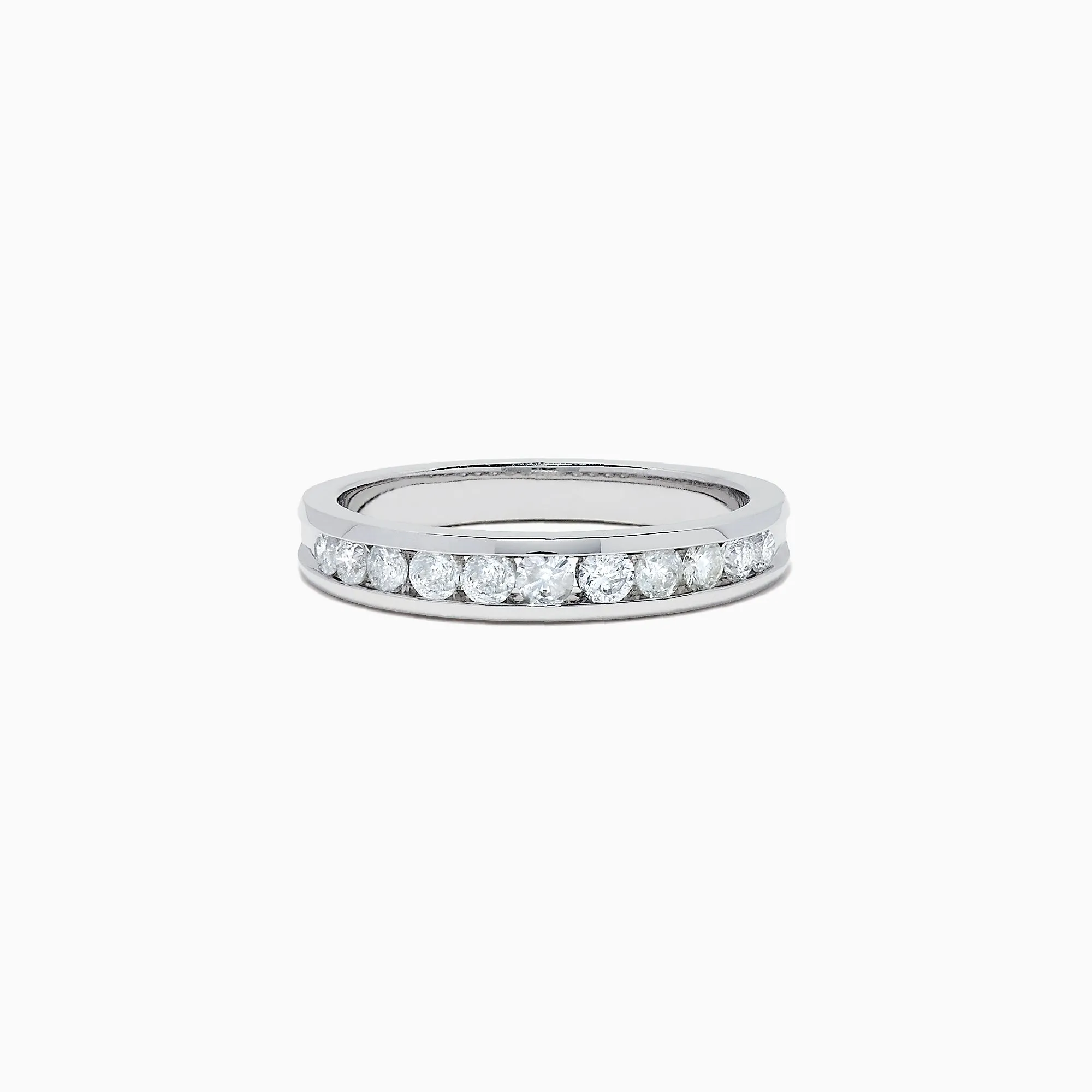 Bridal 14K White Gold Channel Set Diamond Band, 0.49 TCW sold by Effy