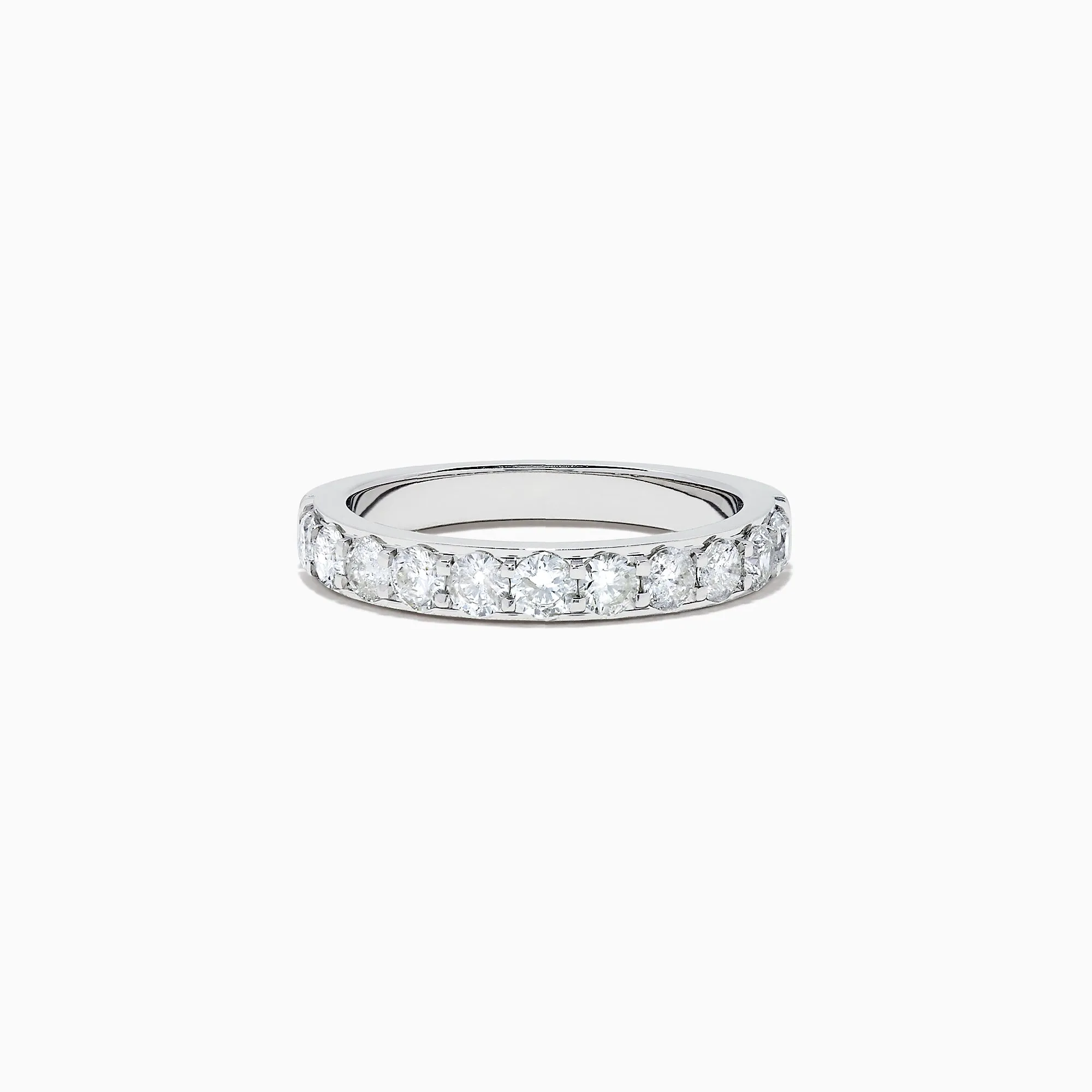 Bridal 14K White Gold Prong Set Diamond Band, 0.98 TCW sold by Effy
