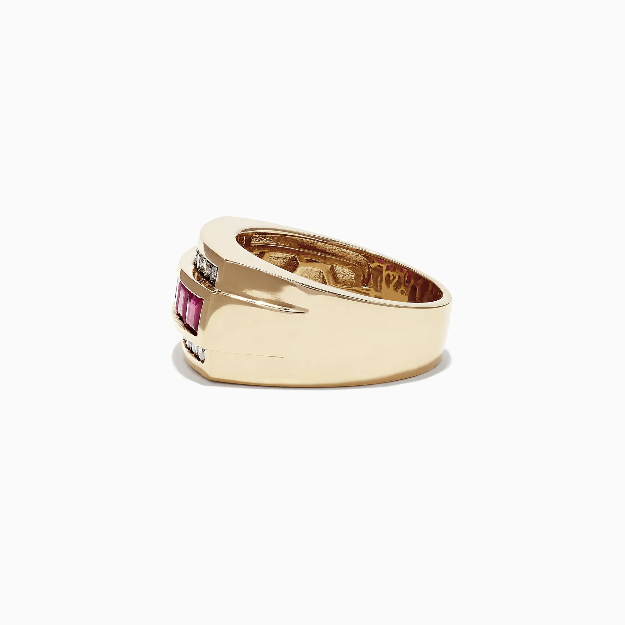 Men's 14K Yellow Gold Diamond Ruby Ring, 2.59 TCW sold by Effy product image thumbnail 3