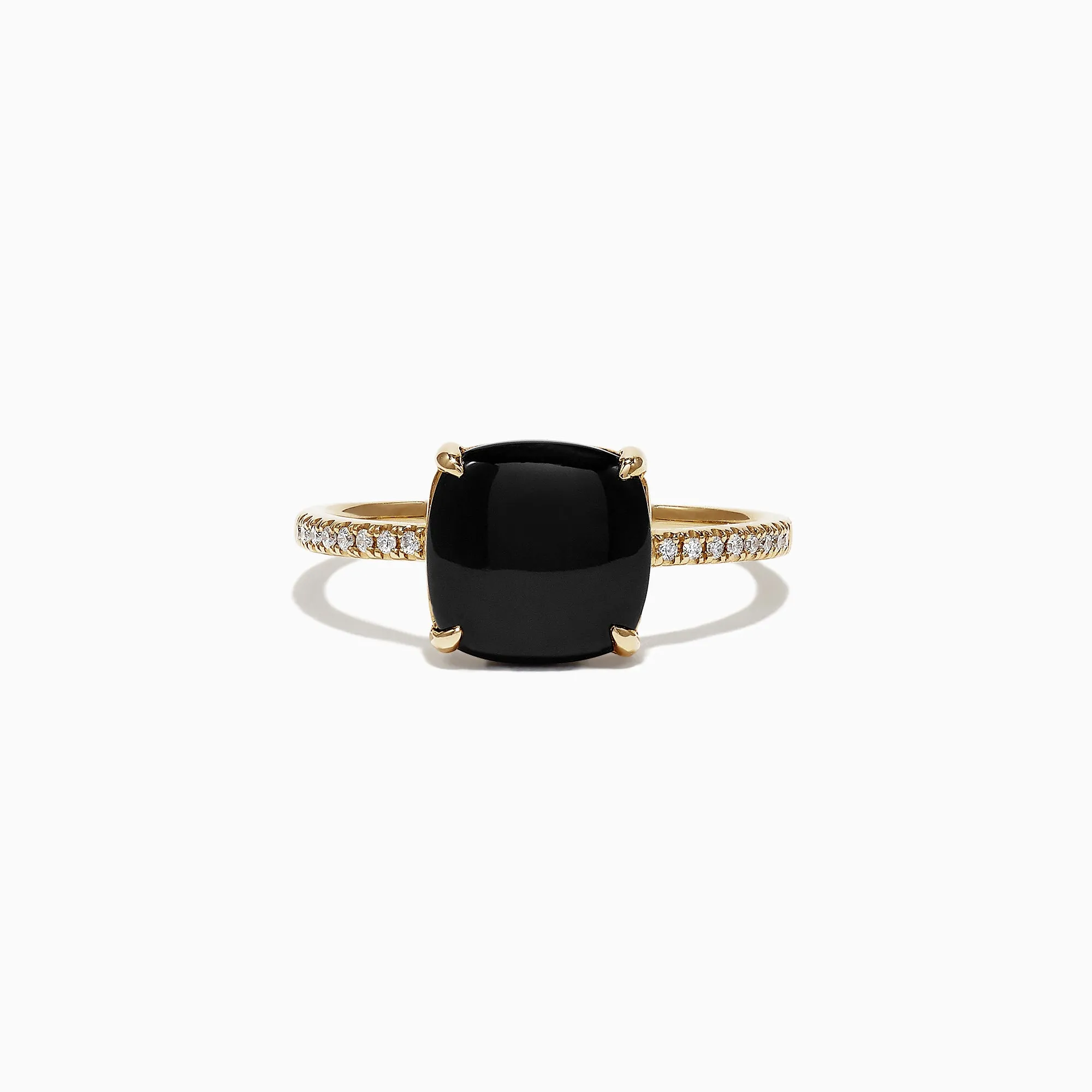 Eclipse 14K Yellow Gold Diamond and Onyx Ring, 1.40 TCW sold by Effy