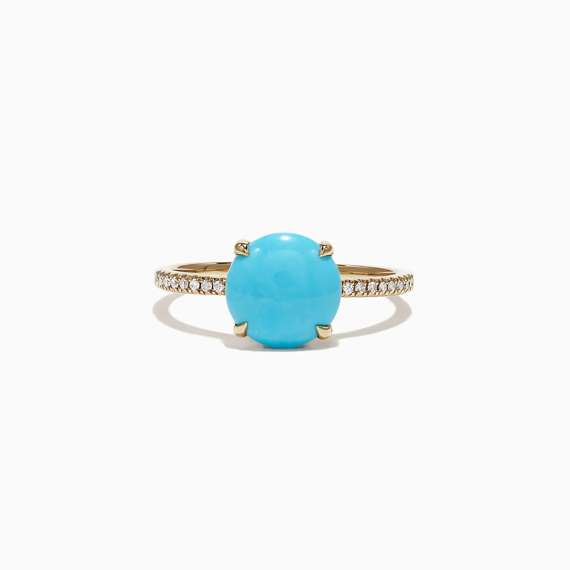 14K Yellow Gold Turquoise Diamond Ring, 1.40 TCW sold by Effy