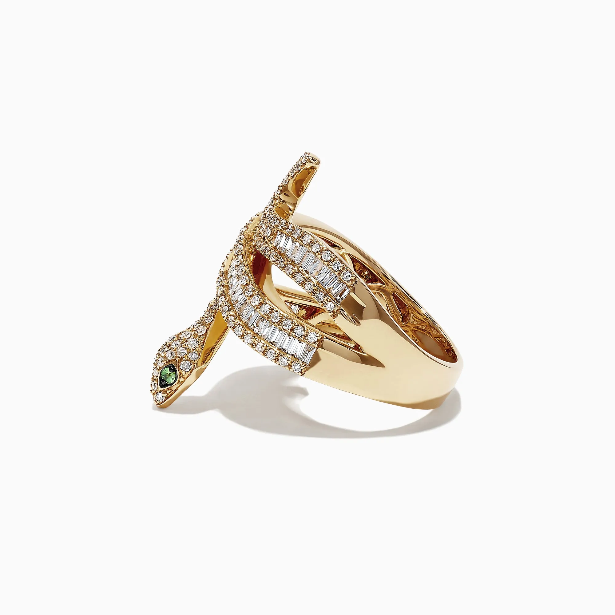 Safari 14K Yellow Gold Diamond Snake Ring, 0.95 TCW sold by Effy product image thumbnail 3