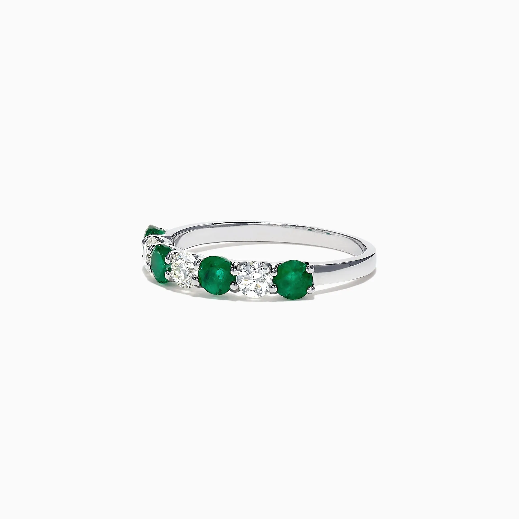 Brasilica 14K White Gold Emerald and Diamond Ring, 1.12 TCW sold by Effy product image thumbnail 2