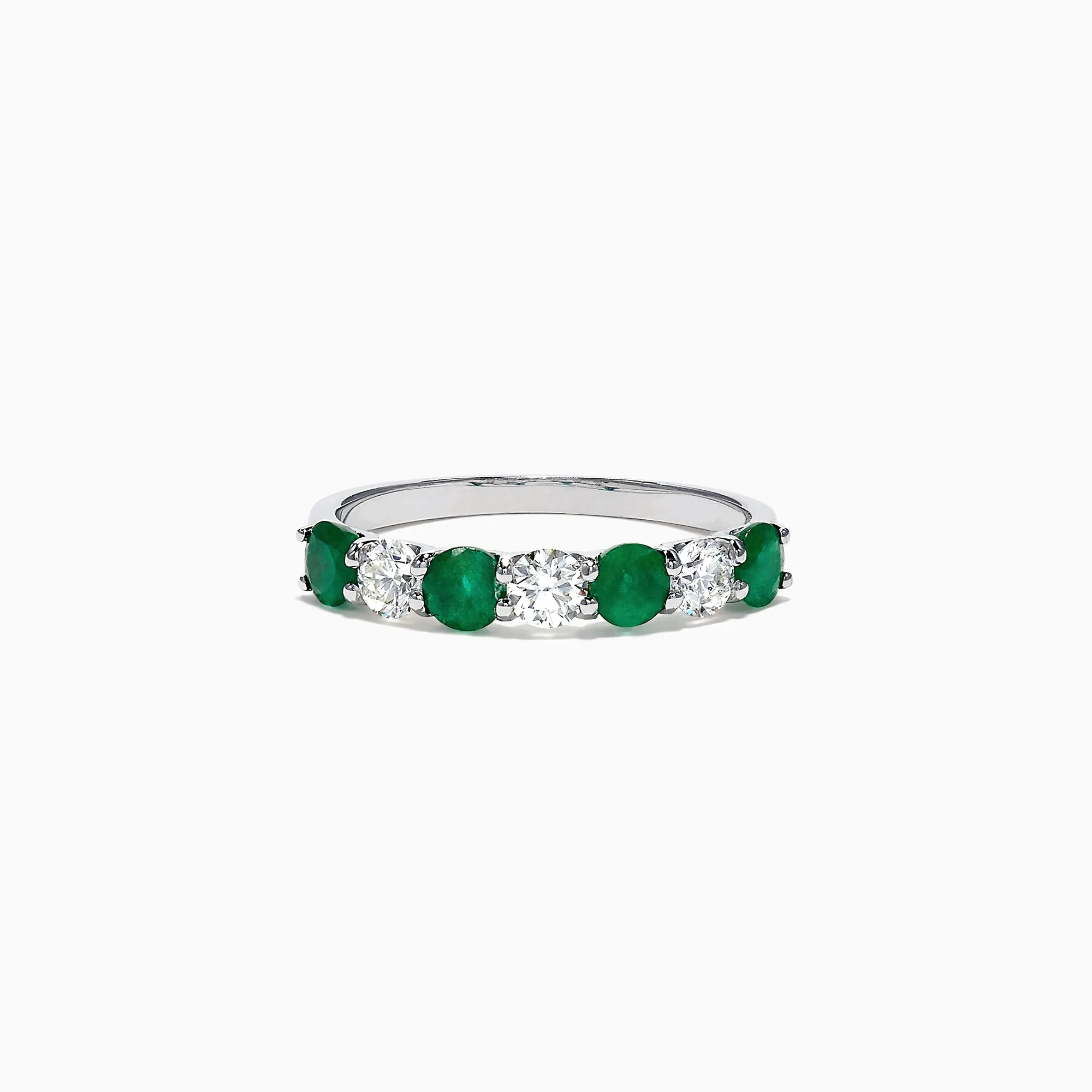 Brasilica 14K White Gold Emerald and Diamond Ring, 1.12 TCW sold by Effy