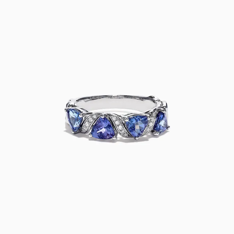 Nahla Siri 14K White Gold Tanzanite Diamond Ring, 1.58 TCW sold by Effy