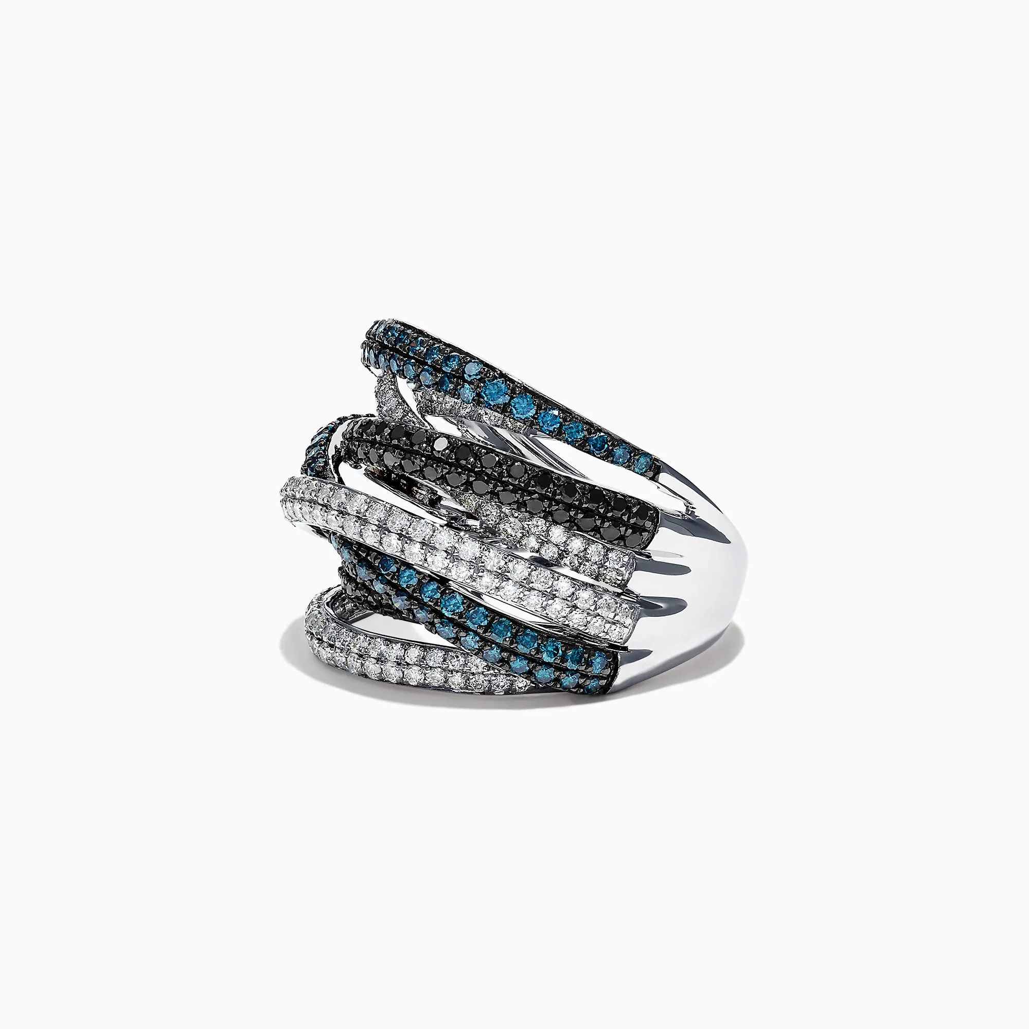 Bella Bleu 14K White Gold Diamond Crossover Ring, 2.08 TCW sold by Effy product image thumbnail 2