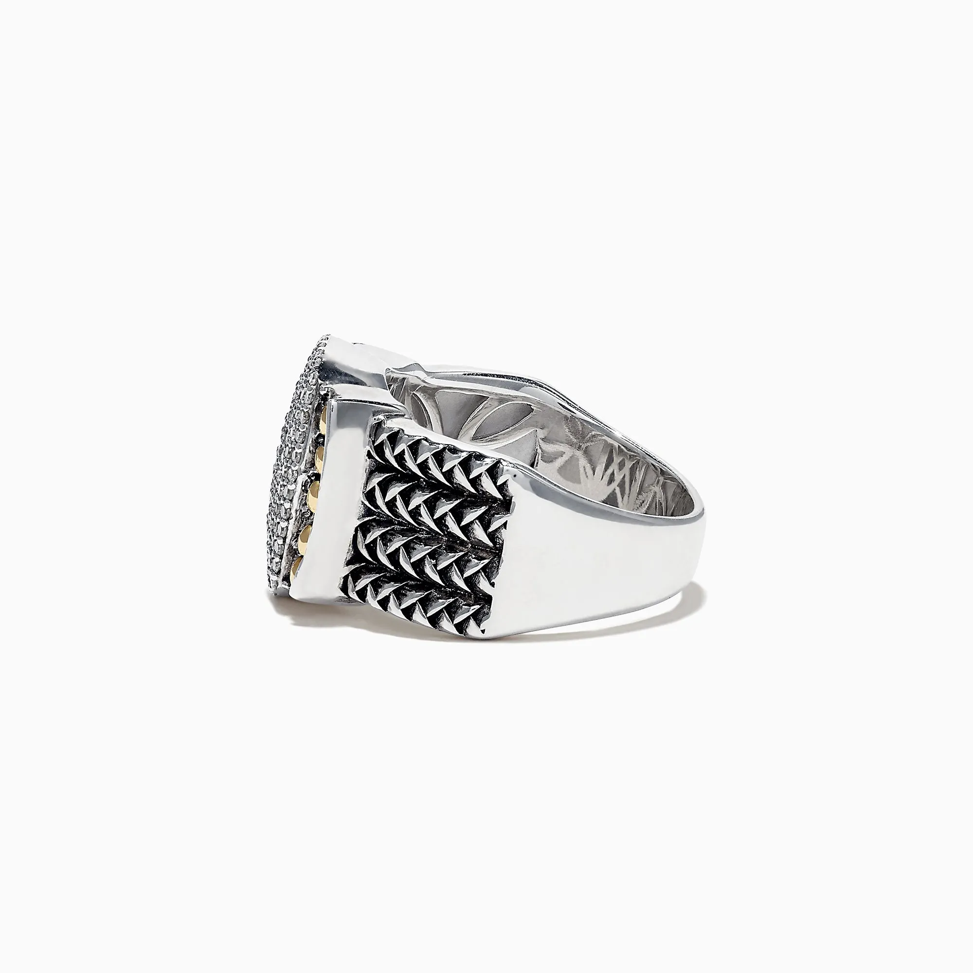 925 Sterling Silver and 18K Yellow Gold Diamond Ring, 0.39 TCW sold by Effy product image thumbnail 3