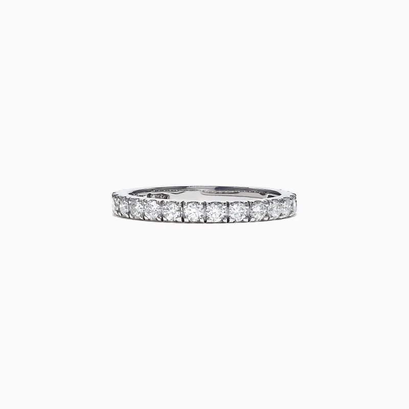 Pave Classica 14K White Gold Diamond Band, 0.65 TCW sold by Effy