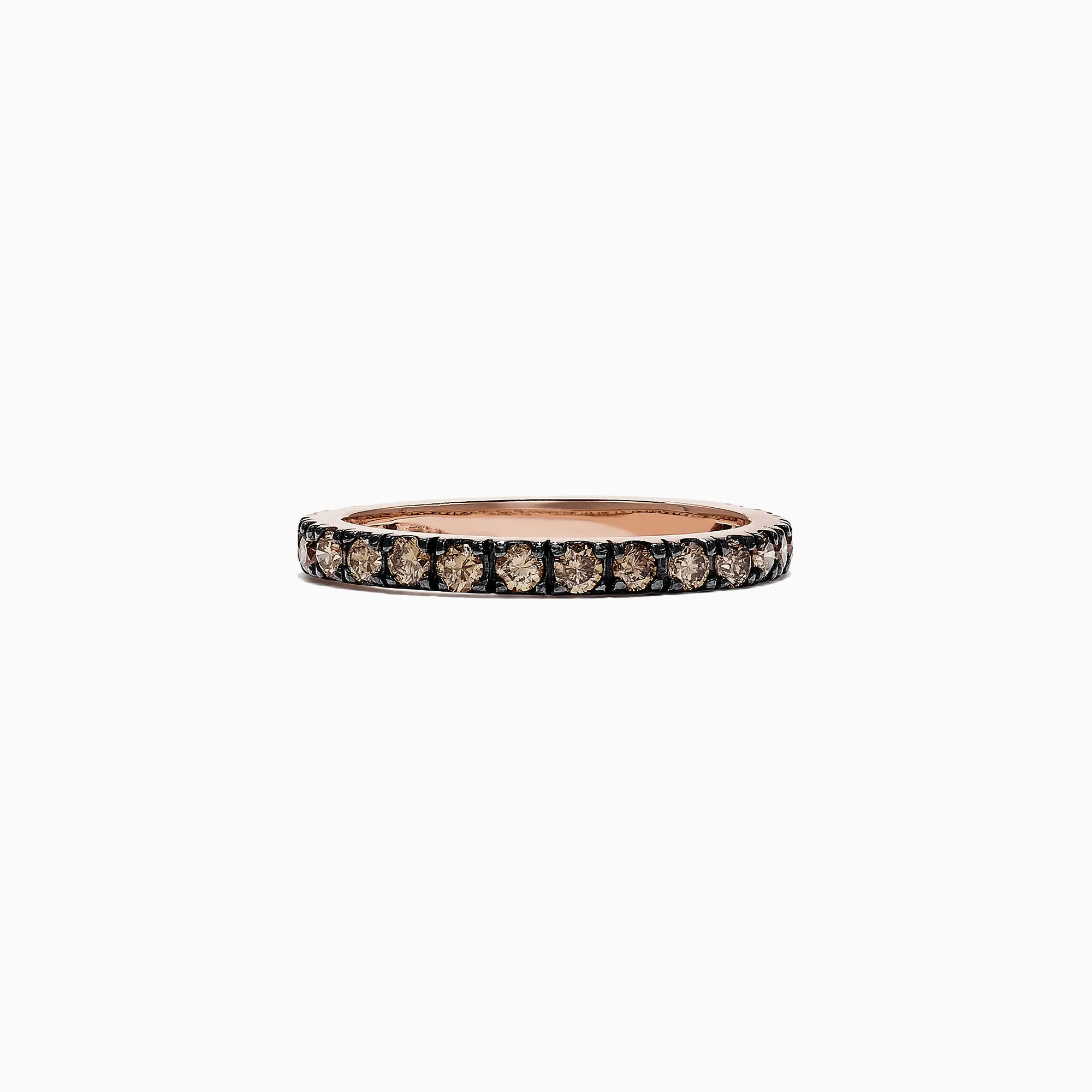 14K Rose Gold Brown Diamond Stacking Ring, 0.65 TCW sold by Effy