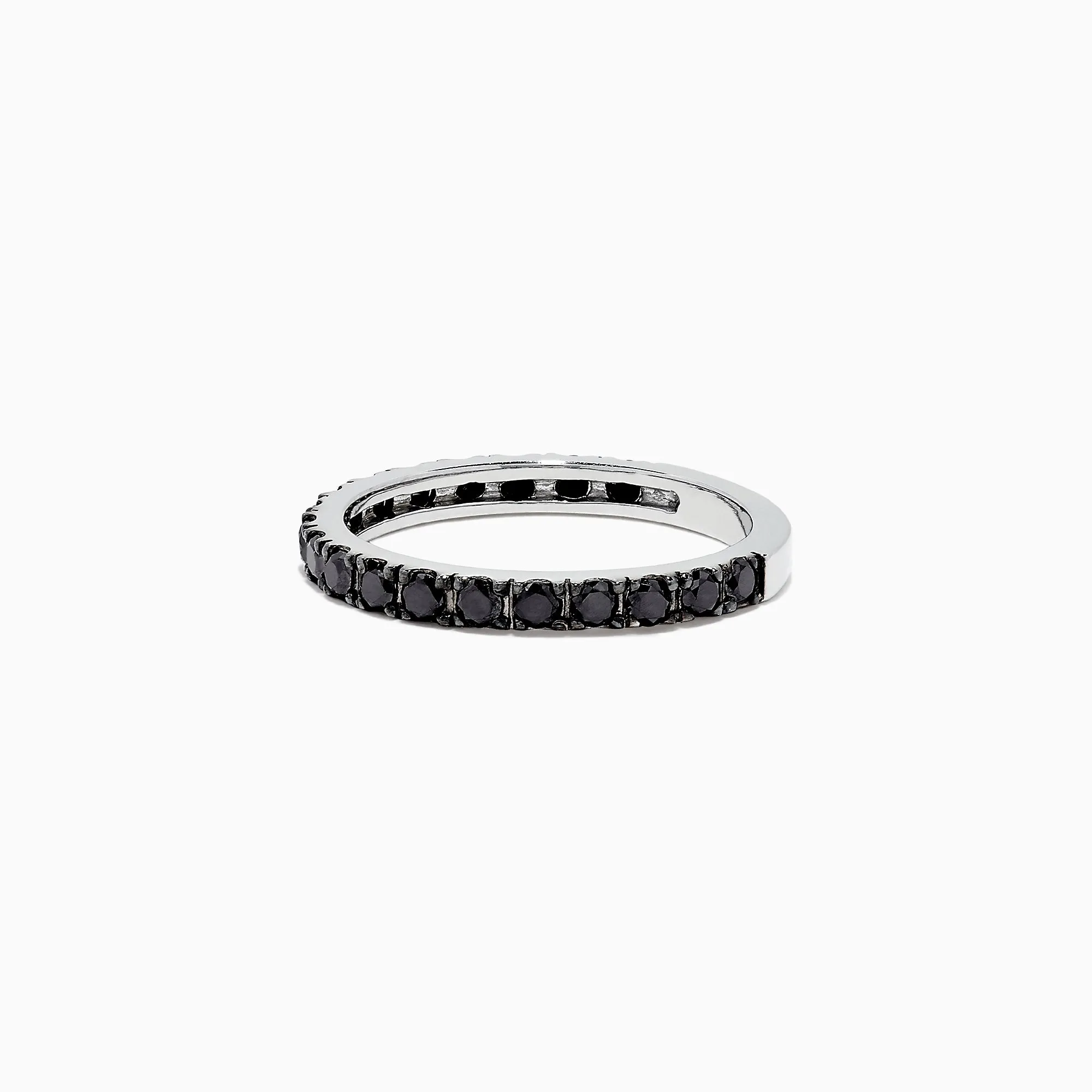 14K White Gold Black Diamond Stack Ring, 0.65 TCW sold by Effy product image thumbnail 3