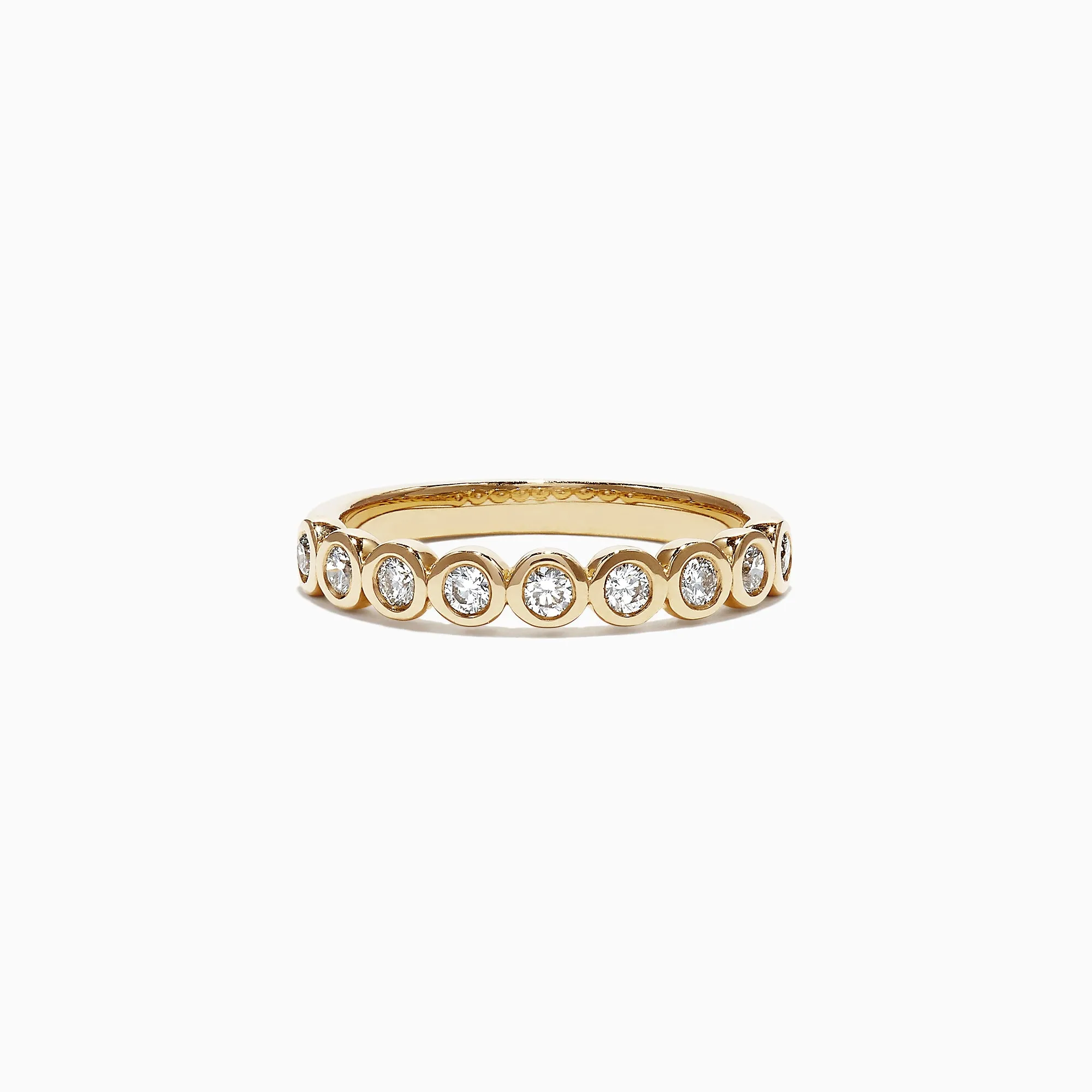 Pave Classica 14K Yellow Gold Bezel Set Diamond Band, 0.35 TCW sold by Effy