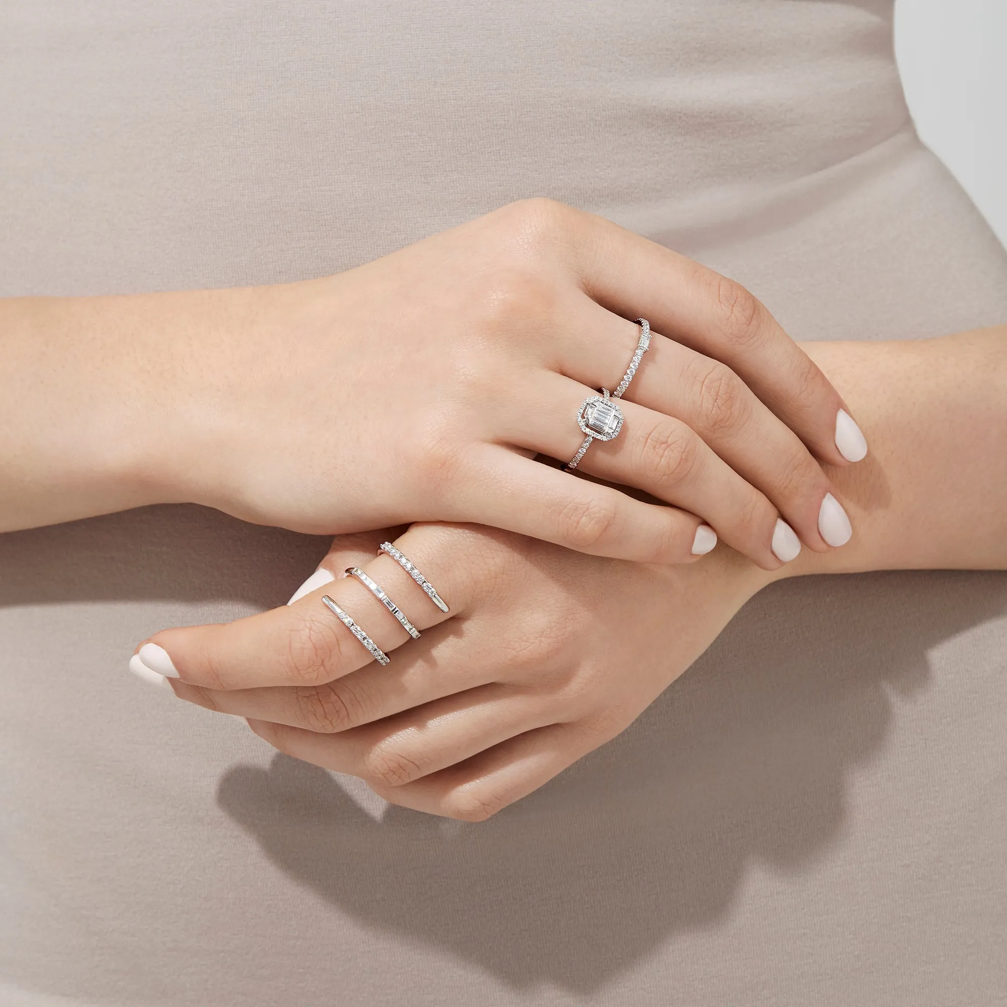 Classique 14K White Gold Diamond Wrap Ring, 0.52 TCW sold by Effy product image thumbnail 5