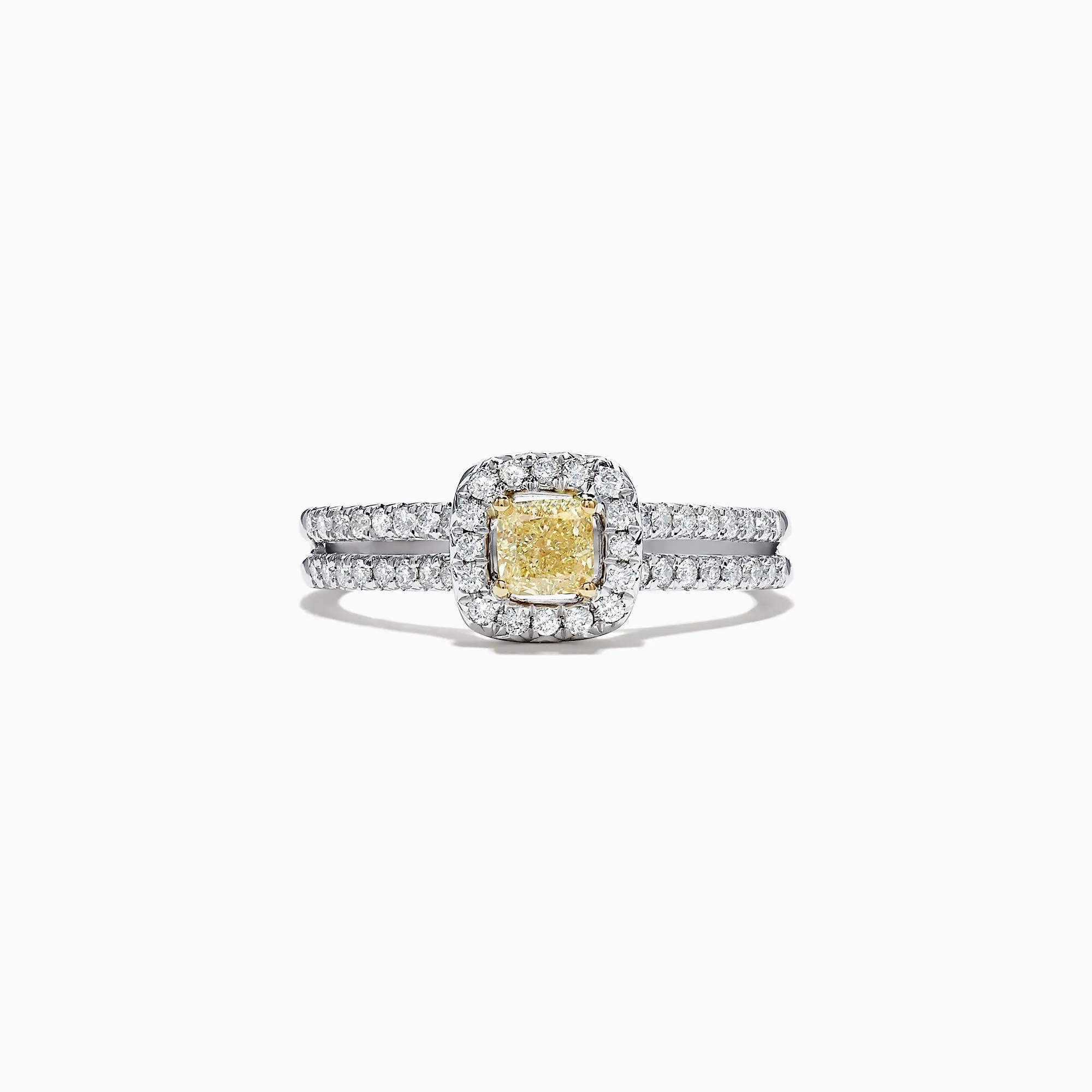 Canare 18K Two-Tone Gold Yellow and White Diamond Ring, 0.72 TCW sold by Effy