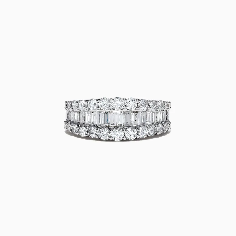 Classique 14K White Gold Diamond Band Ring, 1.55 TCW sold by Effy