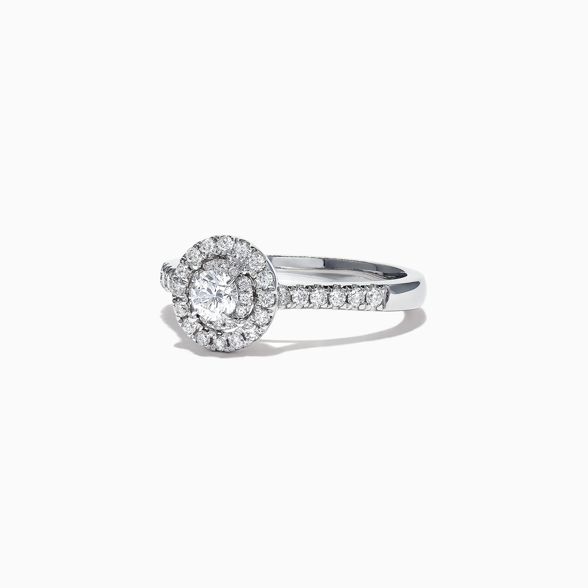 Pave Classica 14K White Gold Diamond Halo Ring, 0.59 TCW sold by Effy product image thumbnail 3