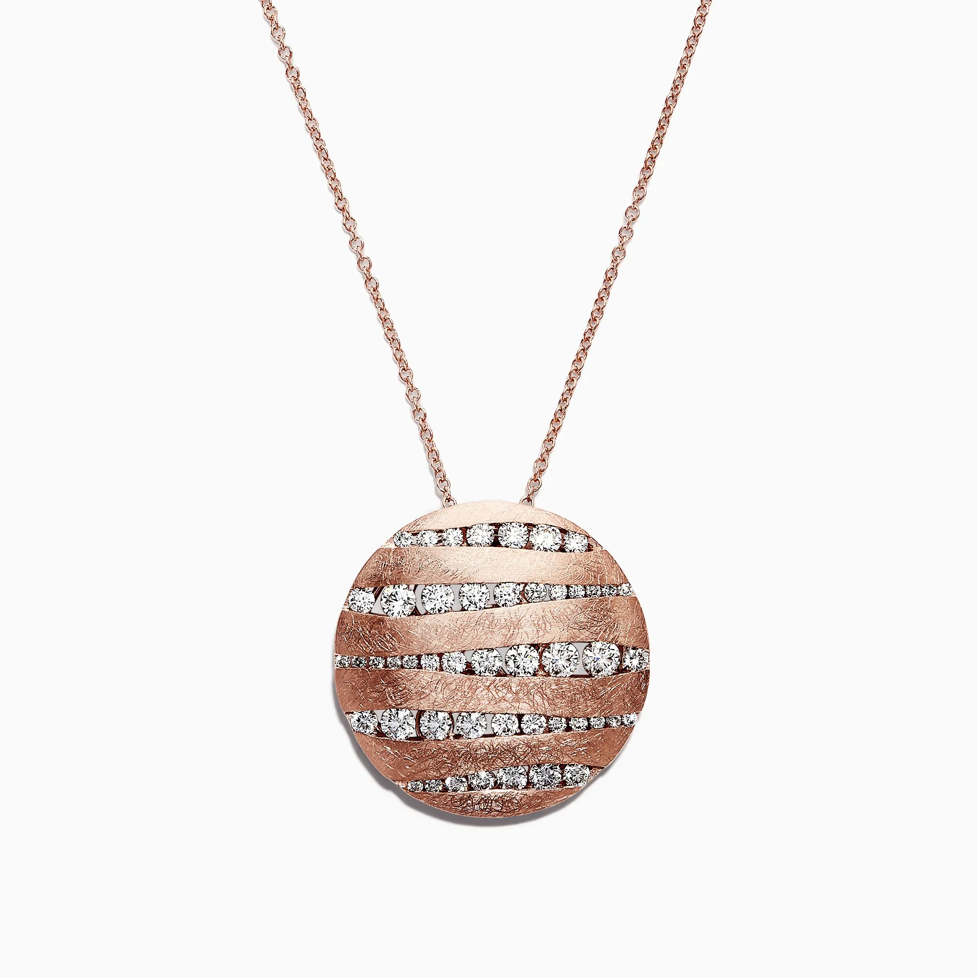 Pave Rose 14K Rose Gold Diamond Pendant, 1.91 TCW sold by Effy