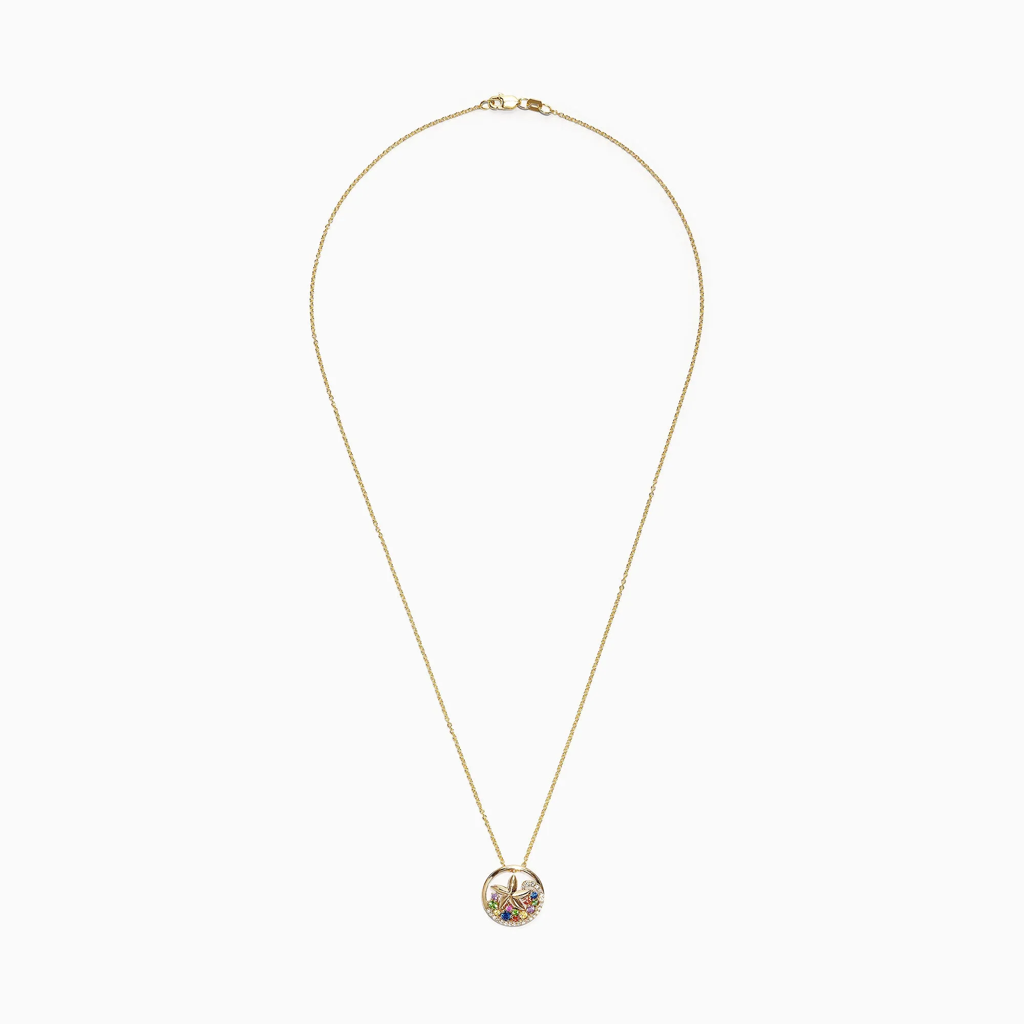 Watercolors 14K Gold Sapphire & Diamond Starfish Pendant, 0.53 TCW sold by Effy product image thumbnail 2