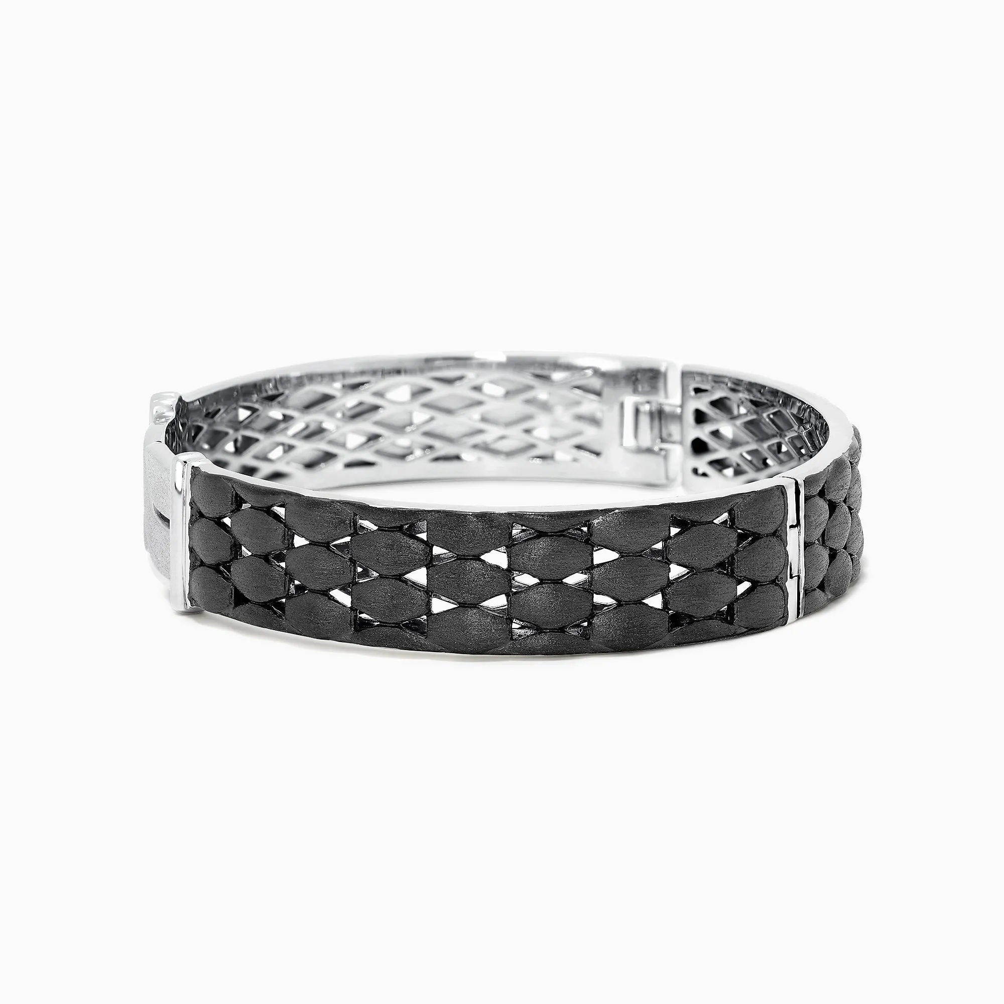 Men's Sterling Silver Black Rhodium Finish Bangle sold by Effy product image thumbnail 2