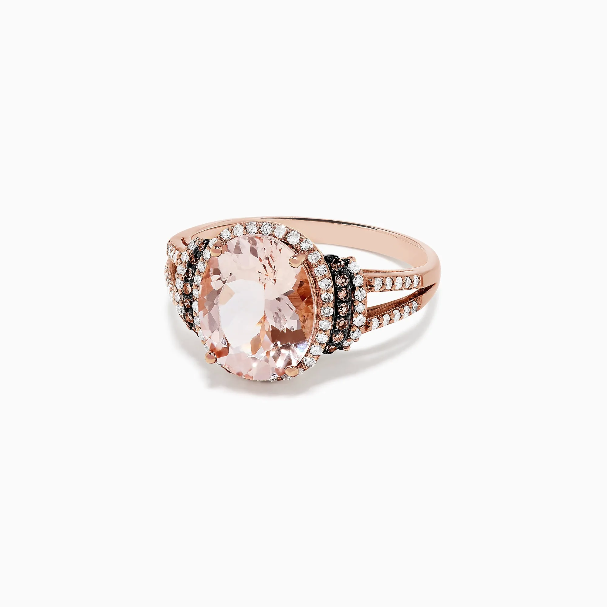 14K Rose Gold Morganite and Diamond Ring, 3.42 TCW sold by Effy product image thumbnail 2