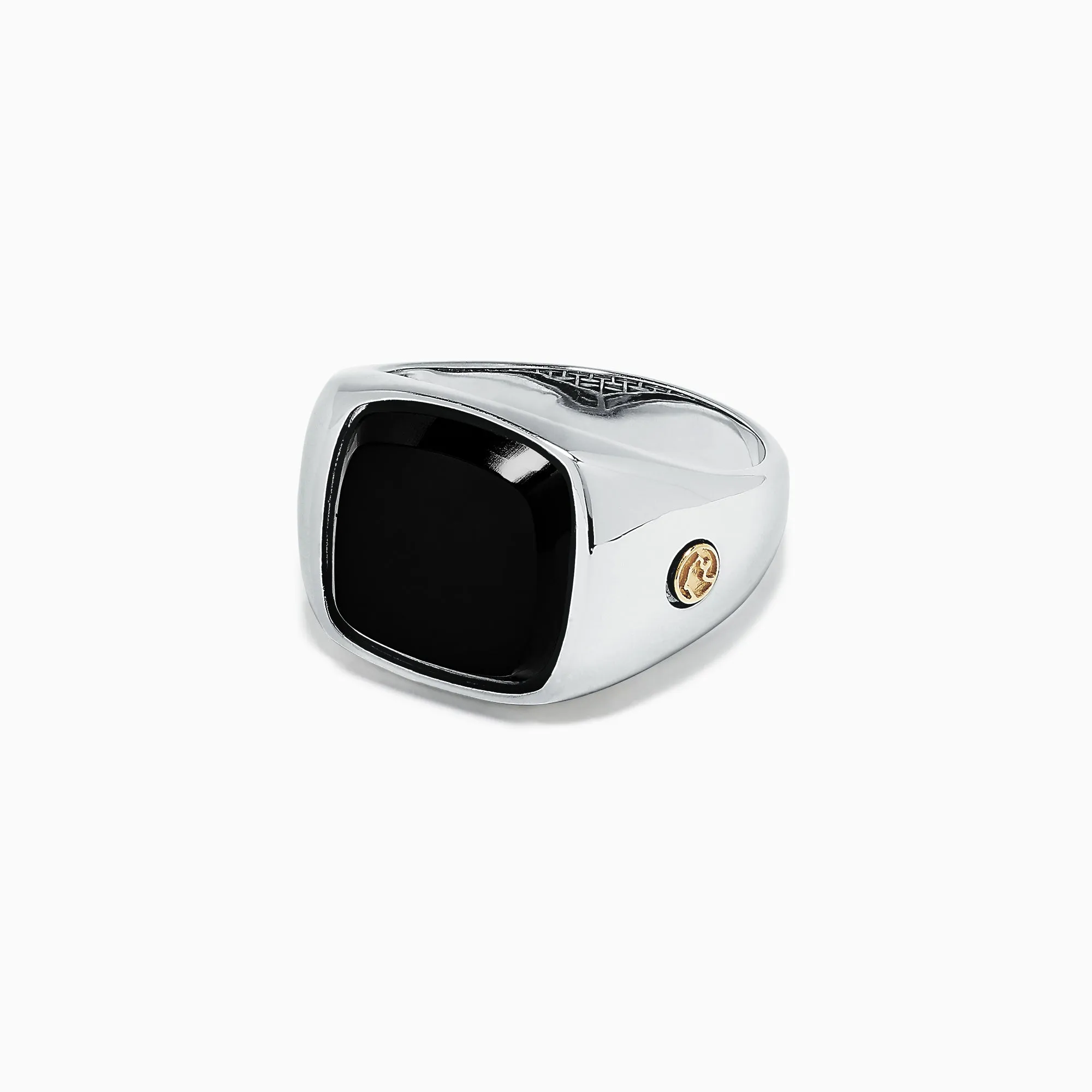 Men's Sterling Silver and 18K Yellow Gold Onyx Ring, 5.90 TCW sold by Effy product image thumbnail 3