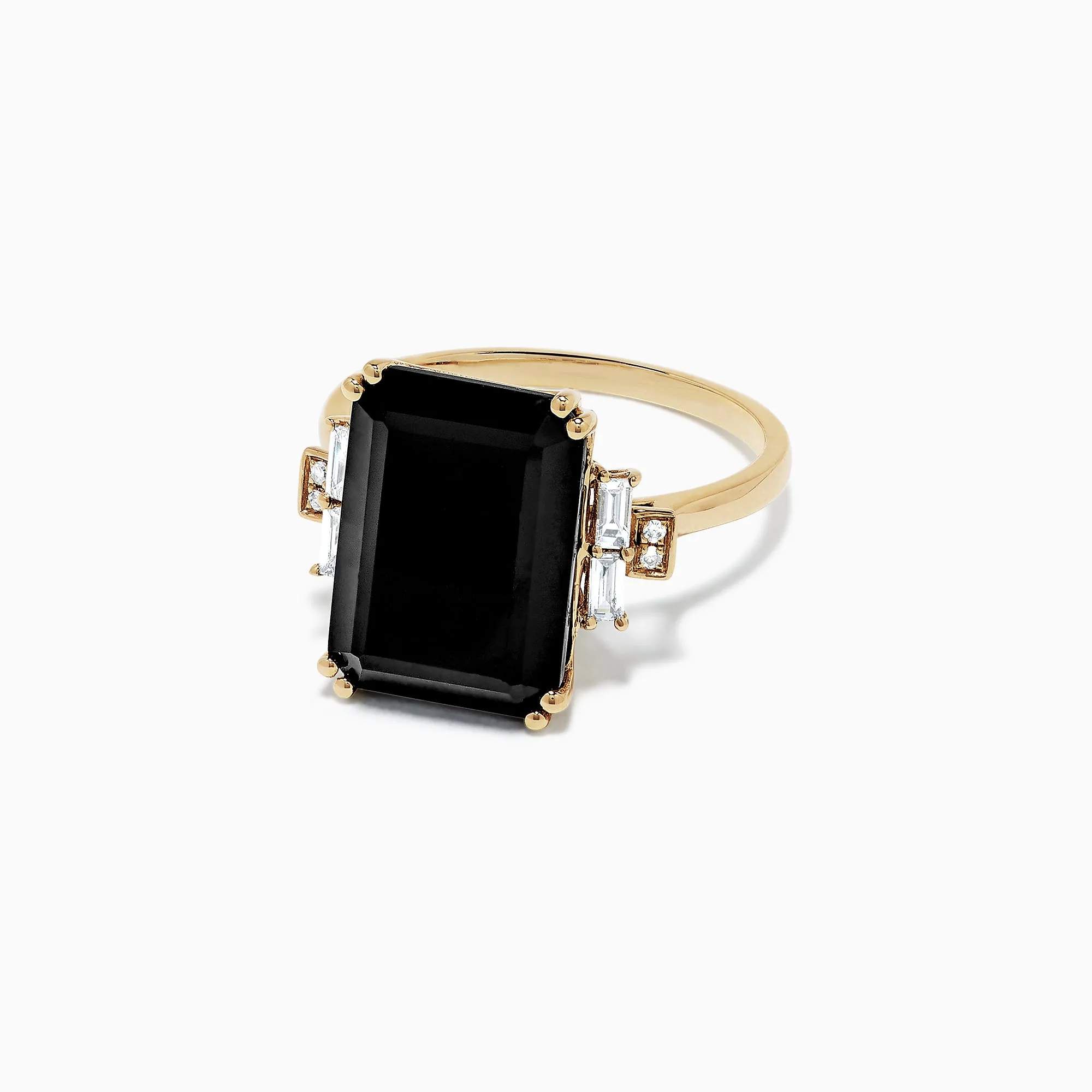 Eclipse 14K Yellow Gold Onyx and Diamond Ring, 6.73 TCW sold by Effy product image thumbnail 2