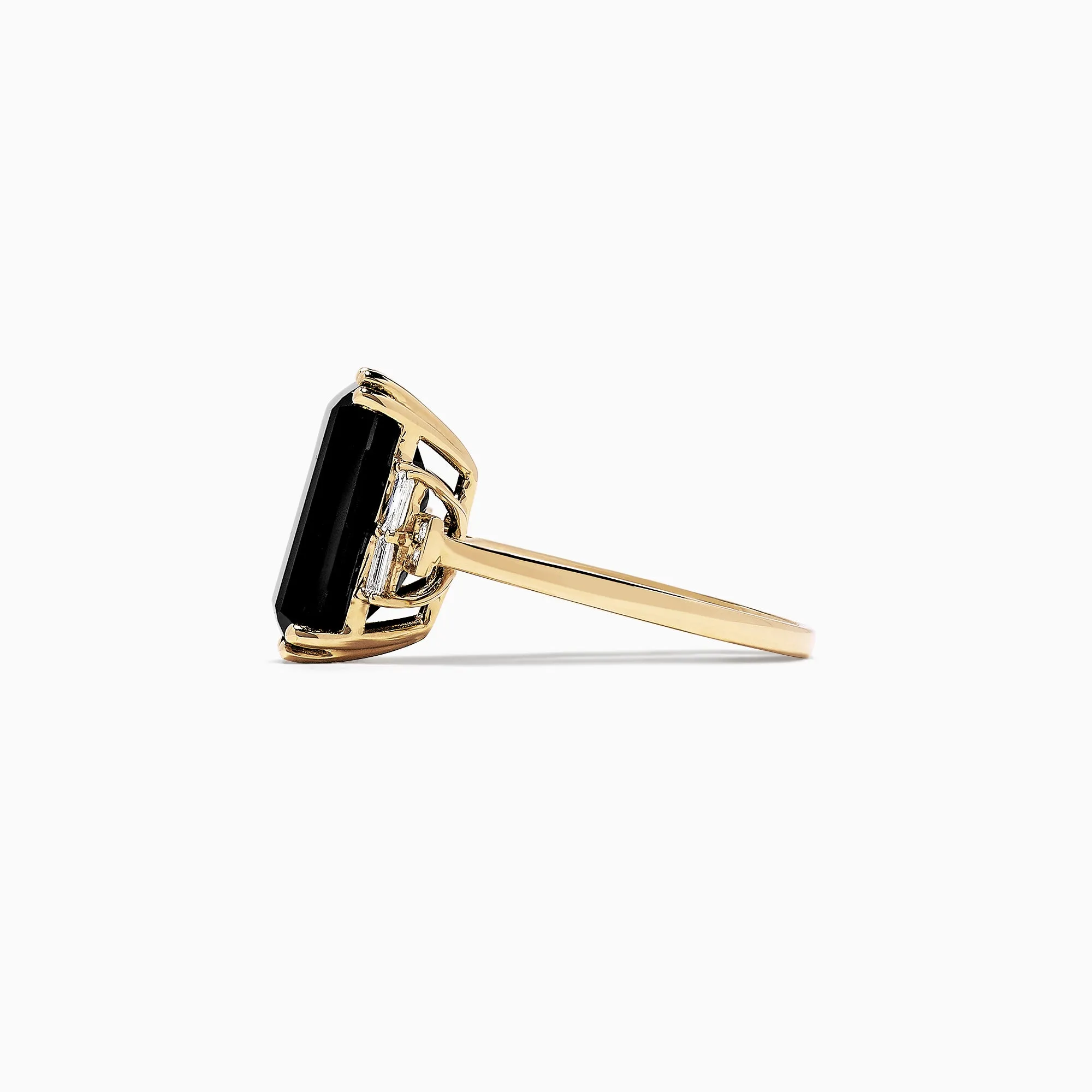 Eclipse 14K Yellow Gold Onyx and Diamond Ring, 6.73 TCW sold by Effy product image thumbnail 3