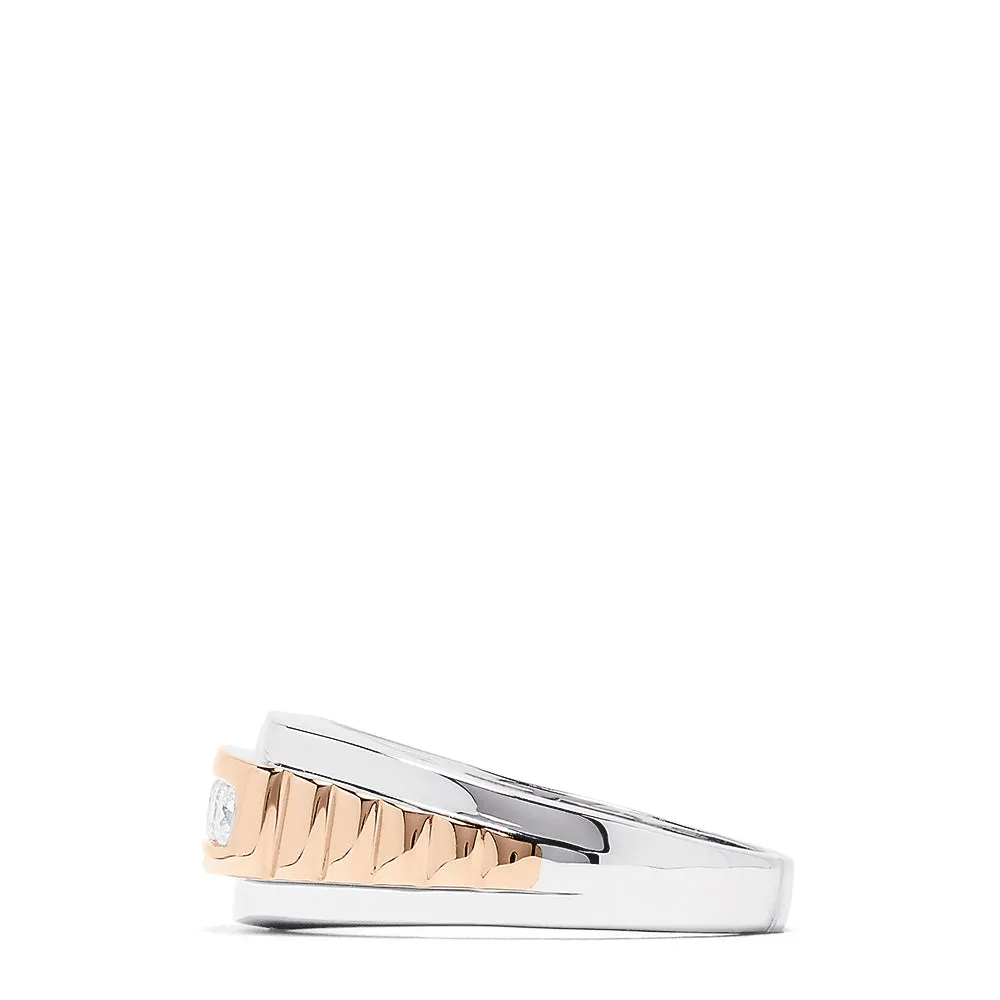 Men's 14K White and Rose Gold Diamond Ring, 0.49 TCW sold by Effy product image thumbnail 3